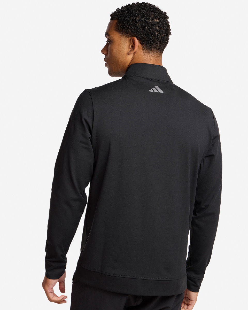 LFC adidas Adults Ultimate365 Golf Classic Quarter-Zip Black - Image 4