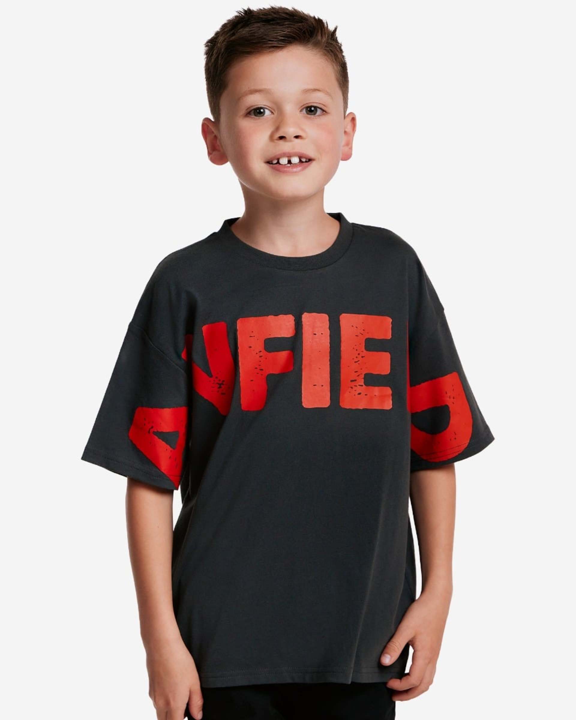 Grand t-shirt graphique LFC pour bébés en graphite - Image 3