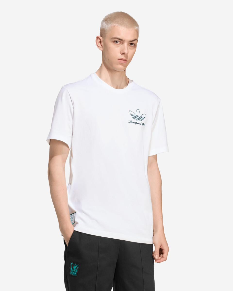 LFC Adidas 25/26 Icons Graphic T-Shirt für Herren, Weiß - Image 1