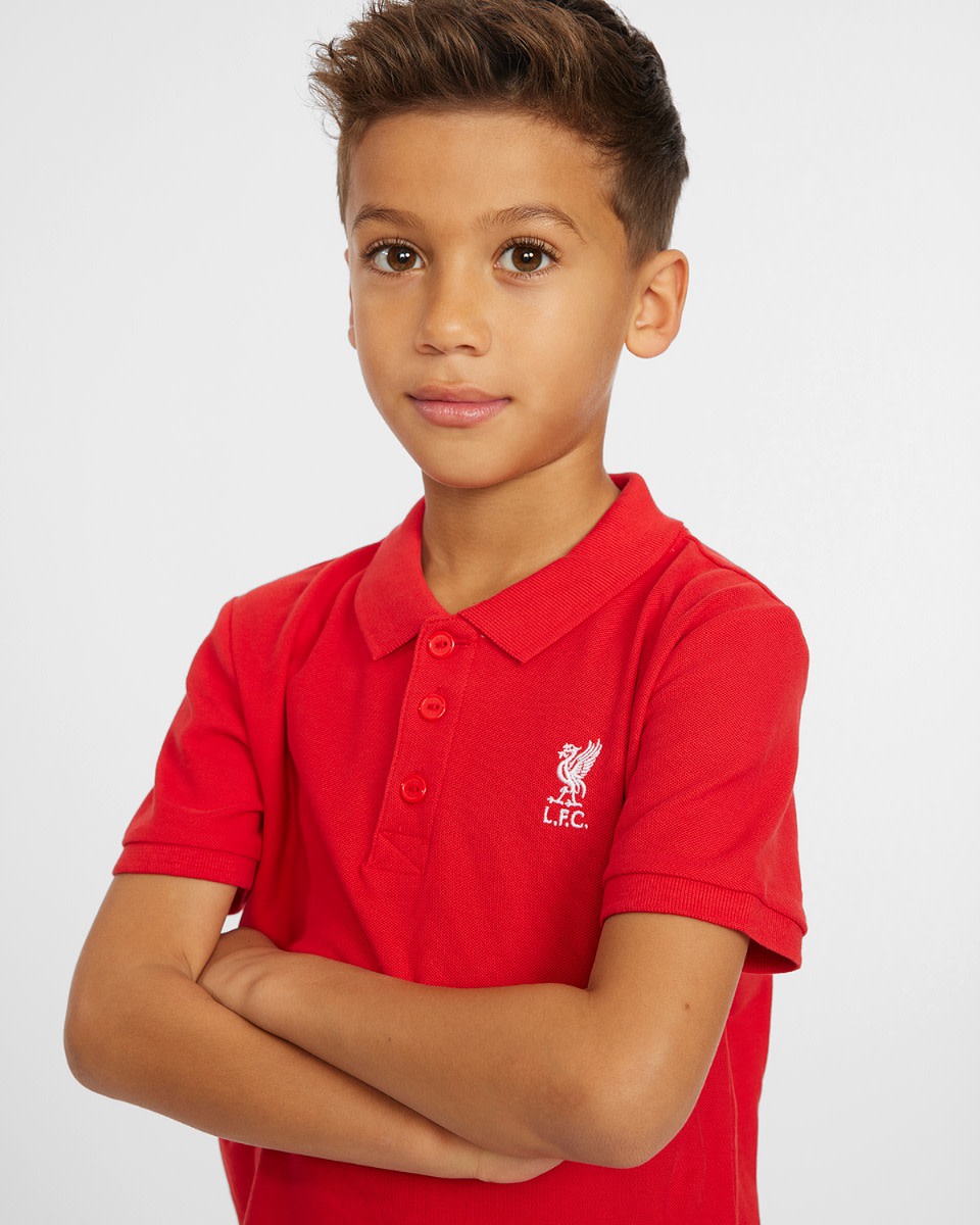 LFC Junior Short Sleeve Red Polo - Image 4