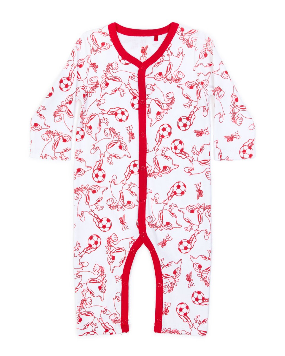 LFC Mighty Red Baby Romper Hvid - Image 1