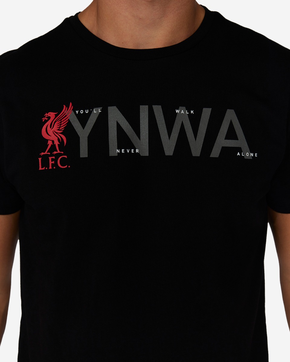 LFC Mens YNWA Tee Black - Image 3