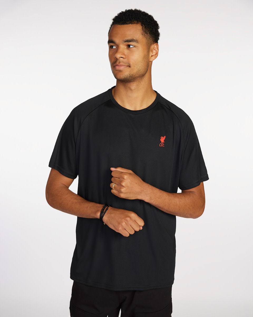 LFC Mens Raglan Tee Black - Image 1