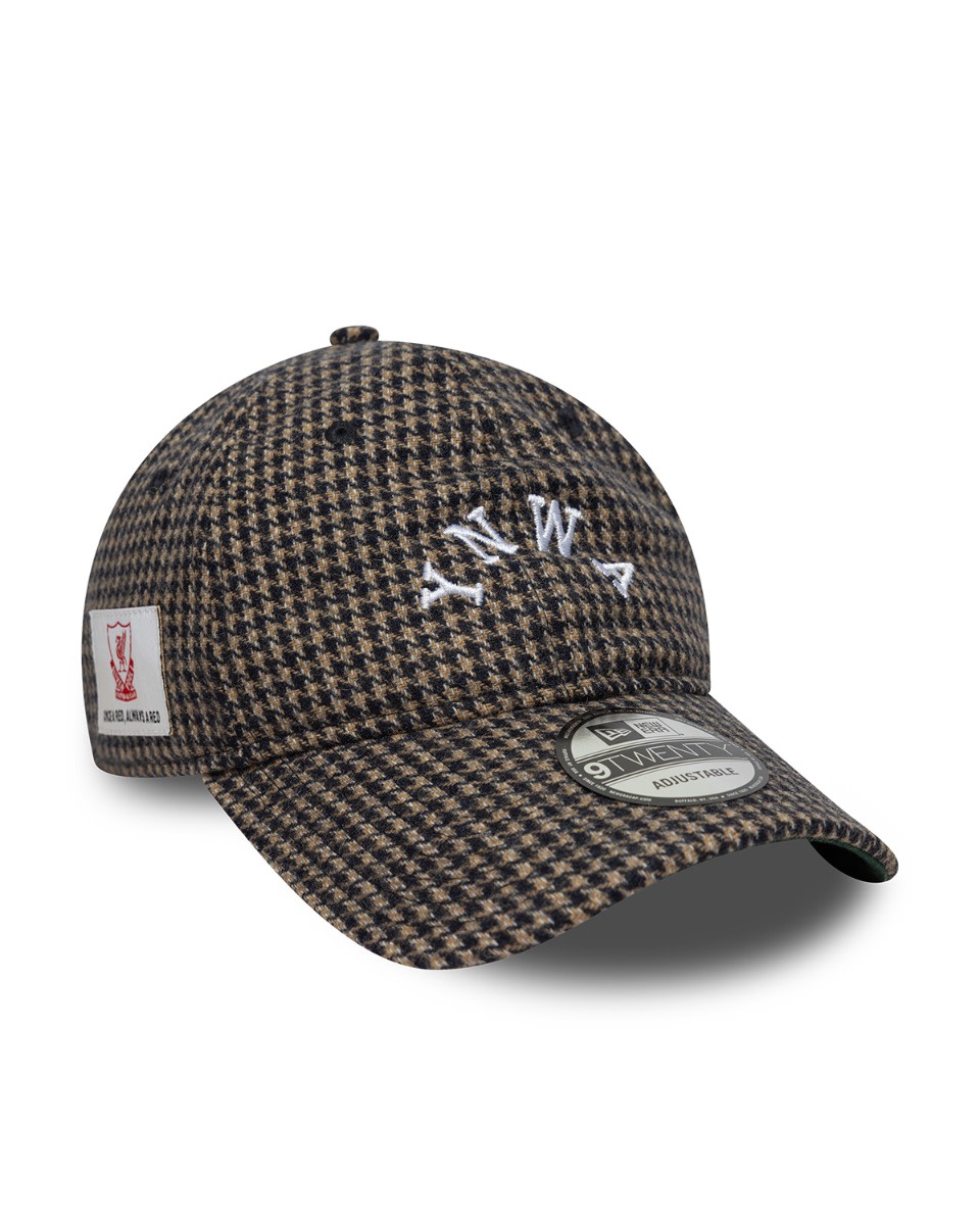 LFC New Era Liverpool 9TWENTY Tweed Patch Cap Brown - Image 3