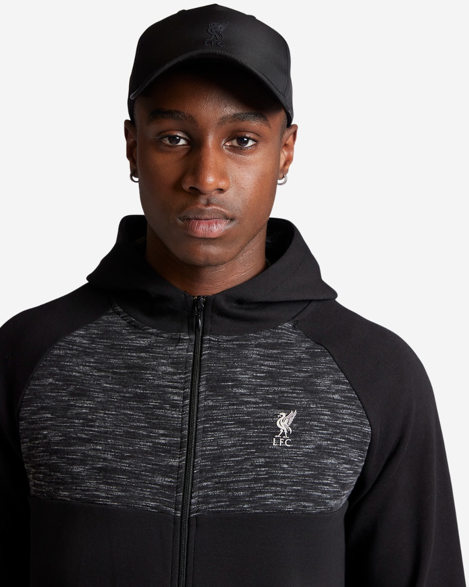 LFC Adults Track Top med huva Svart - Image 2