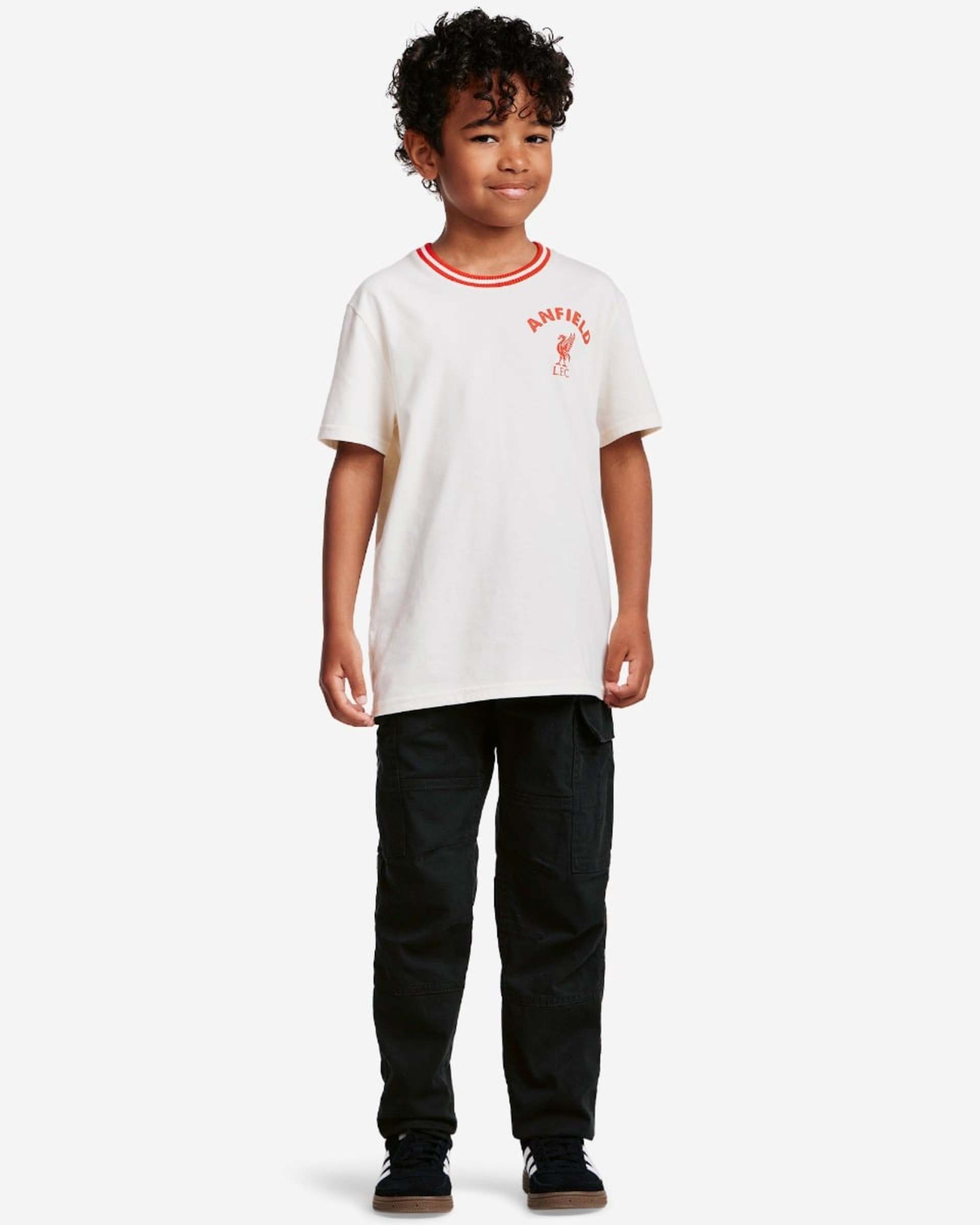 Minicamiseta estampada acanalada para bebés LFC, color crema - Image 1