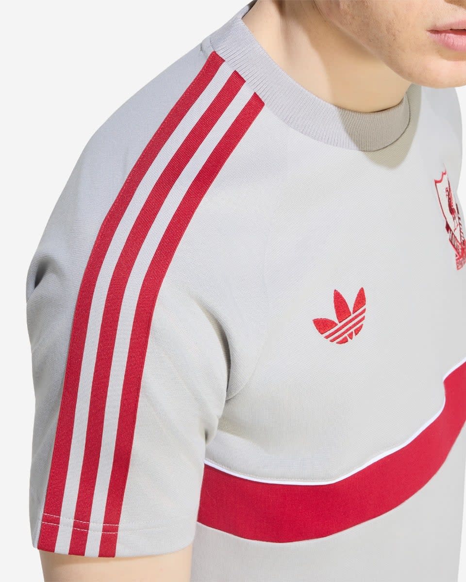 เสื้อยืดผู้ชาย 26/27 ออริจินัล LFC adidas สีเทา - Image 4