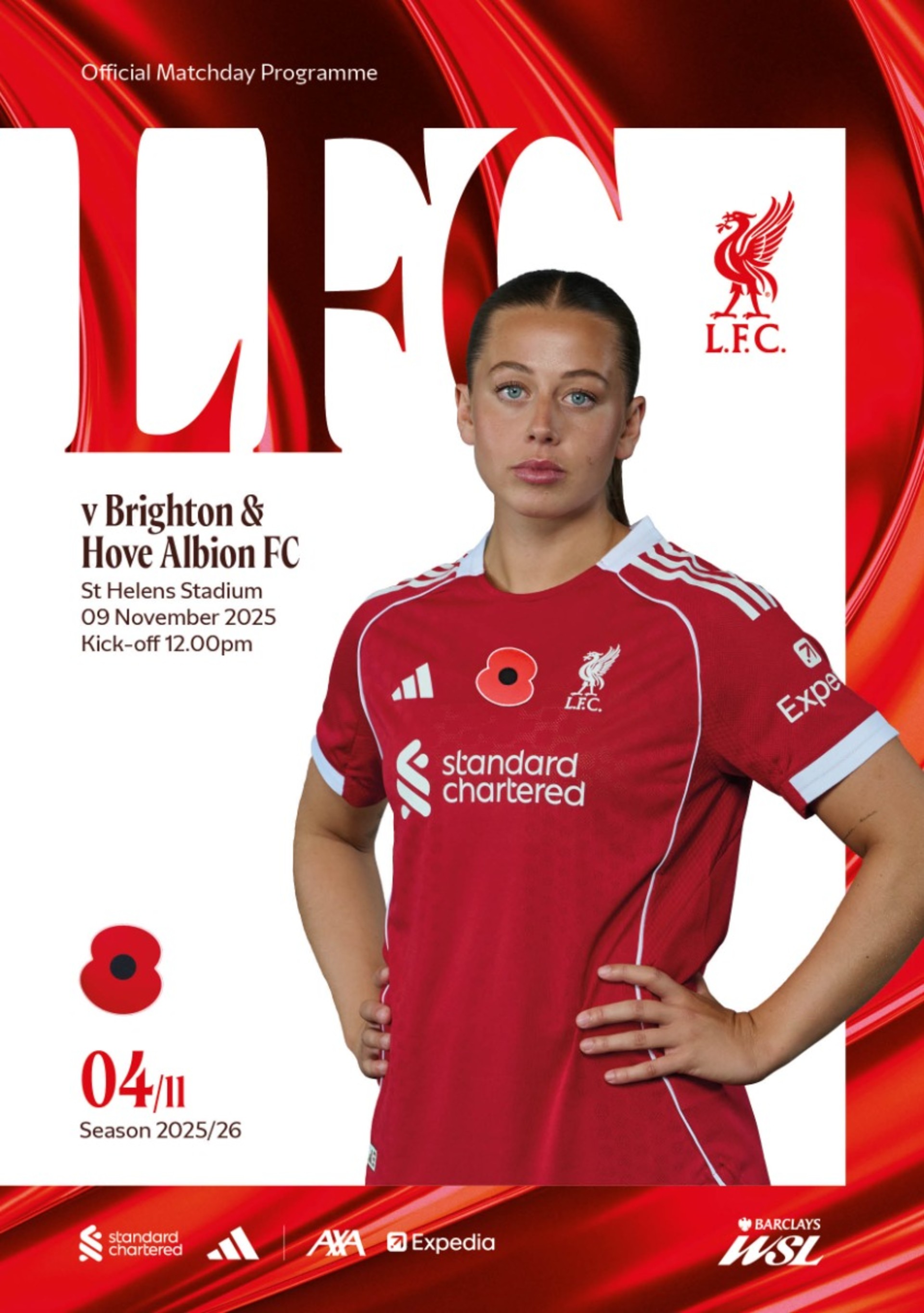 ตารางการแข่งขัน - แอลเอฟซีดับบลิว vs ไบรตัน - WSL - 09/11/2025 - Image 1