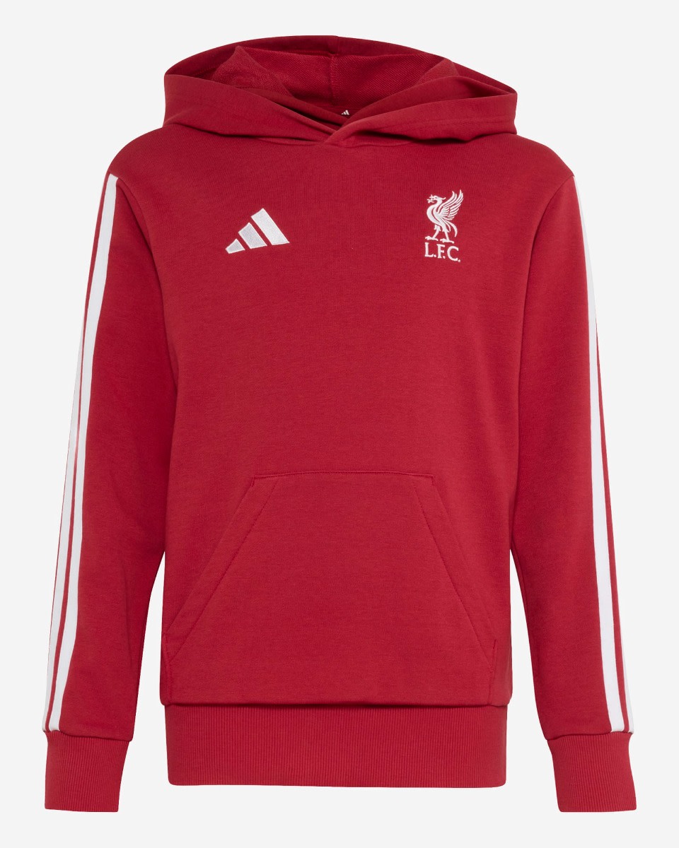 LFC adidas Youth 26/27 DNA Hoodie Active Maroon - Image 1