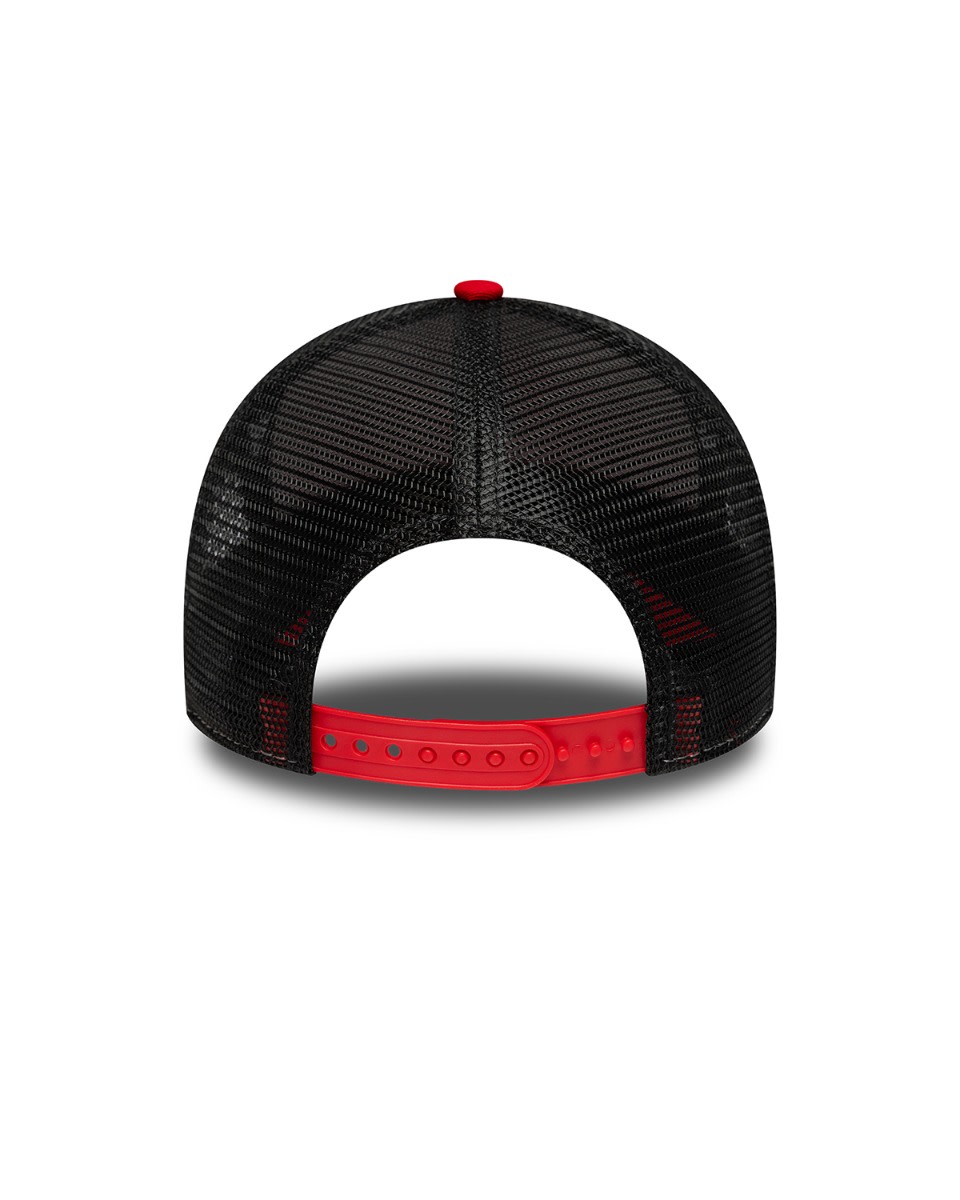 LFC New Era CORE TRUCKER Liverbird Kasket Rød & Sort - Image 4