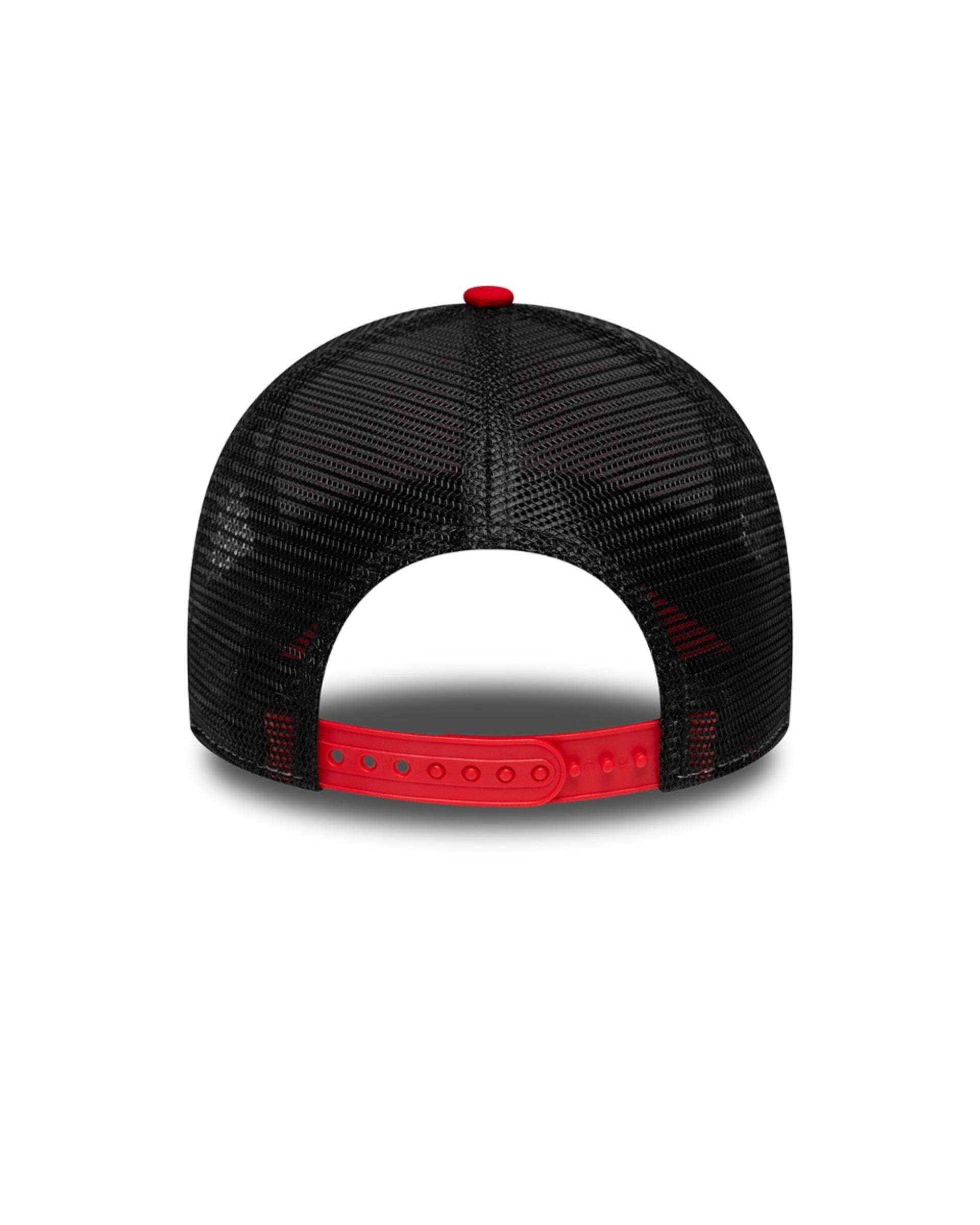 LFC New Era CORE TRUCKER หมวกลิเวอร์เบิร์ด สีแดงและสีดำ - Image 4