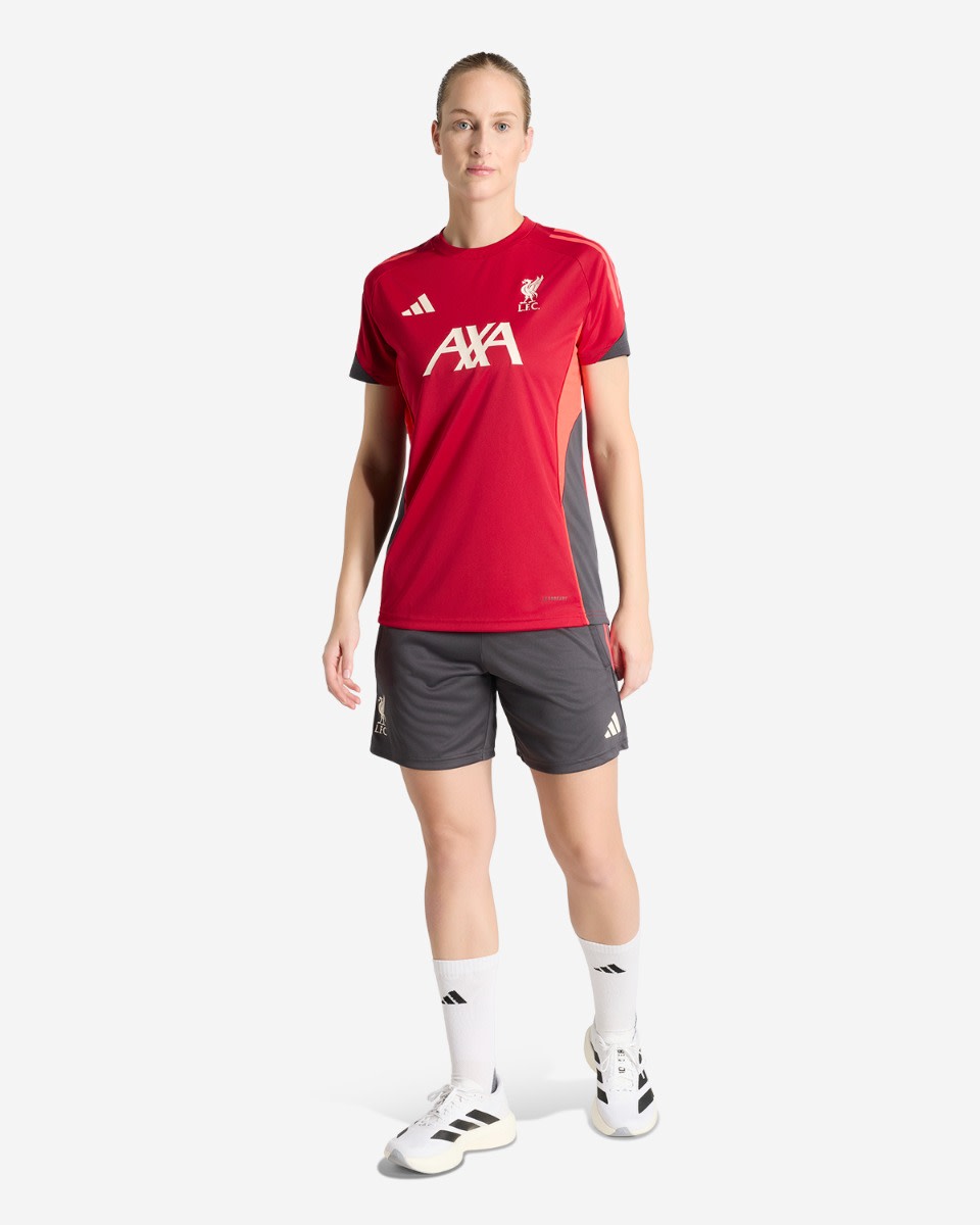 LFC adidas Womens 25/26 Short Sleeve Tee Red - Image 4