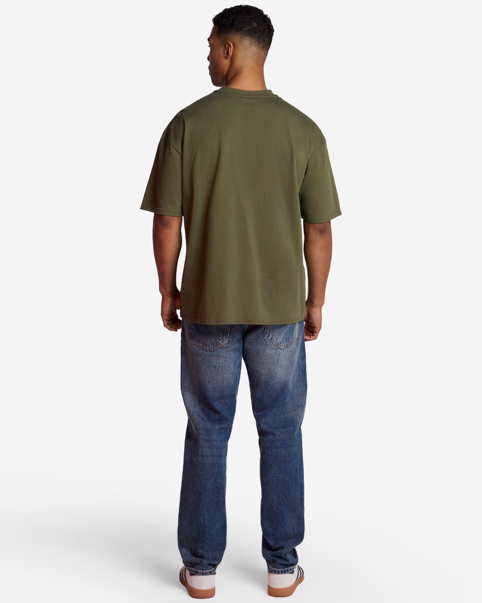 T-shirt surdimensionné LFC Liverbird Emblem pour homme, kaki - Image 3