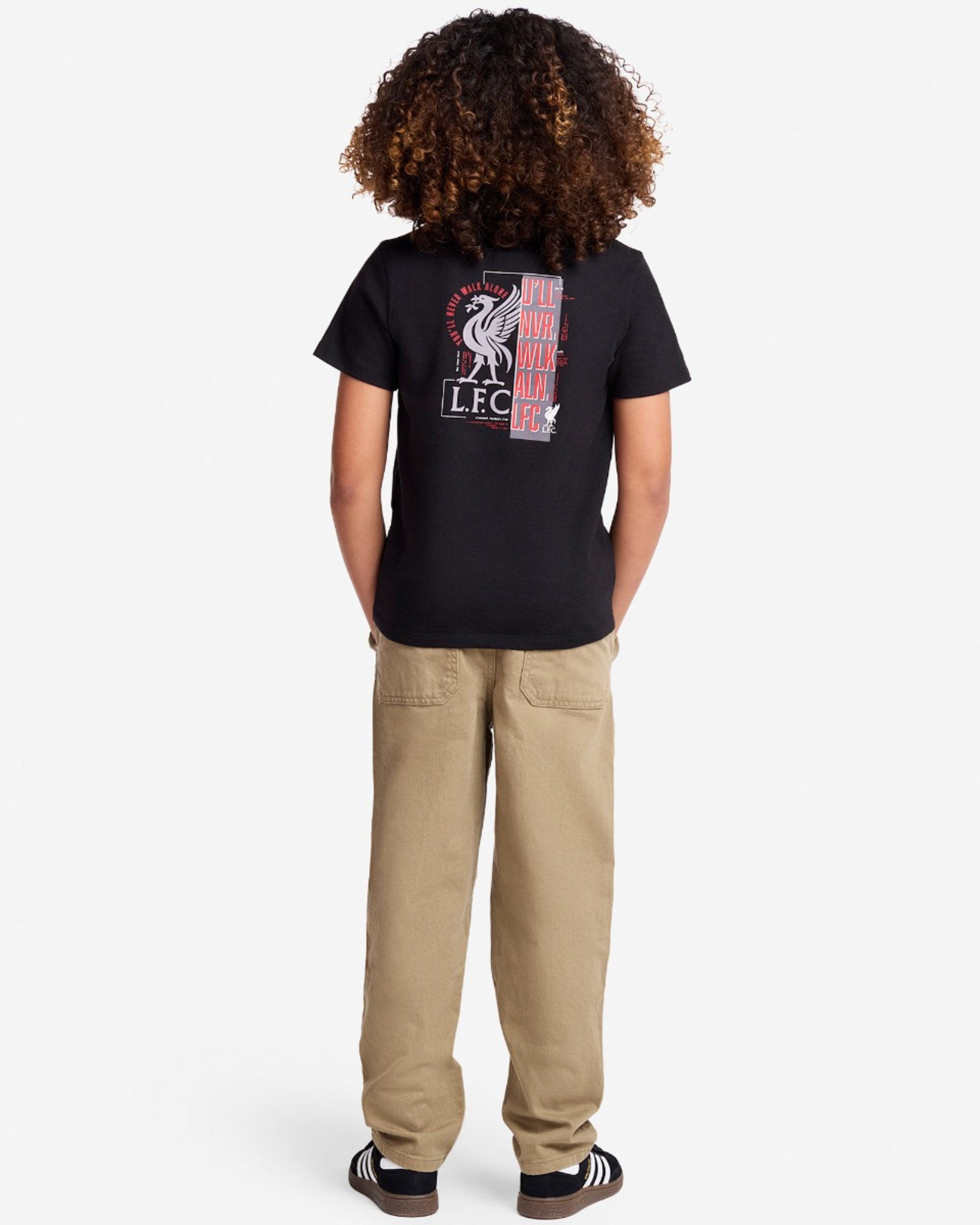 LFC Juniors YNWA T-Shirt Schwarz - Image 3