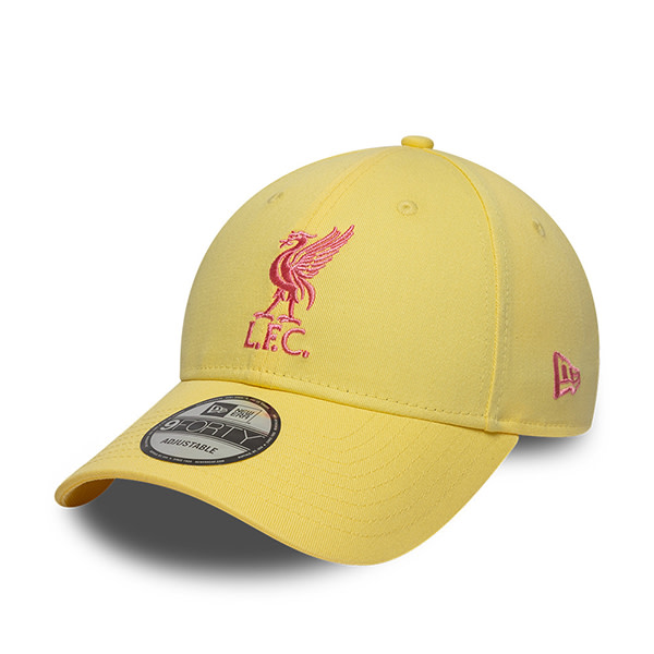 LFC New Era Womens Pastel Yellow 9FORTY Adjustable Cap - Image 1