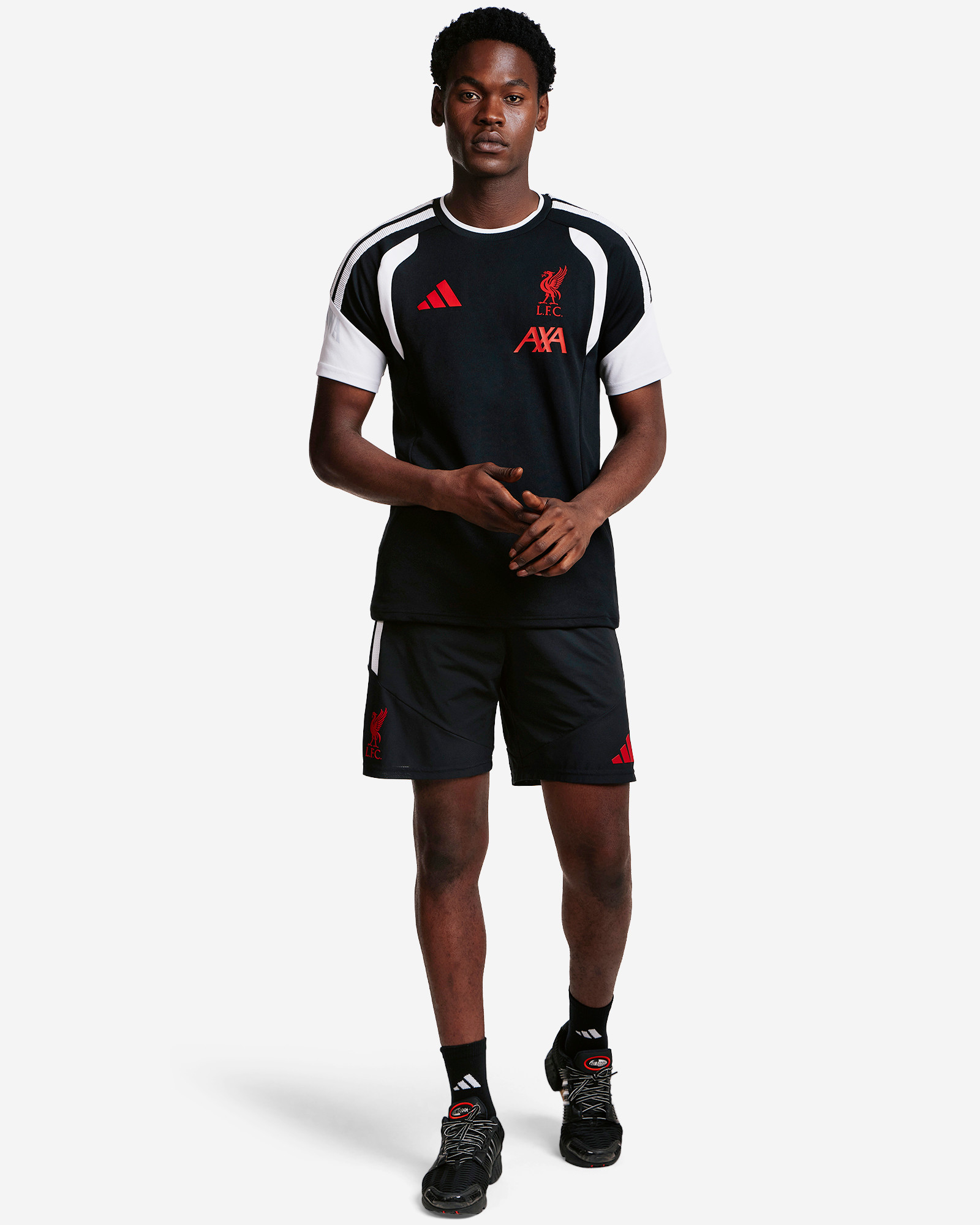 LFC アディダスメンズ 26/27 Tiro プロトレーニングショーツブラック - Image 2