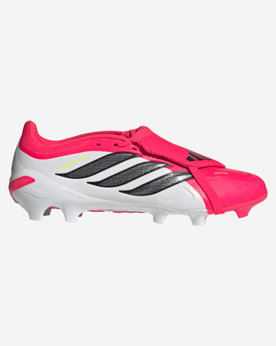 adidas Adults Predator League Fold-Over Tongue Fast Ground Fotbollsskor Lucid Red/Core Svart/Molnvit - Image 1