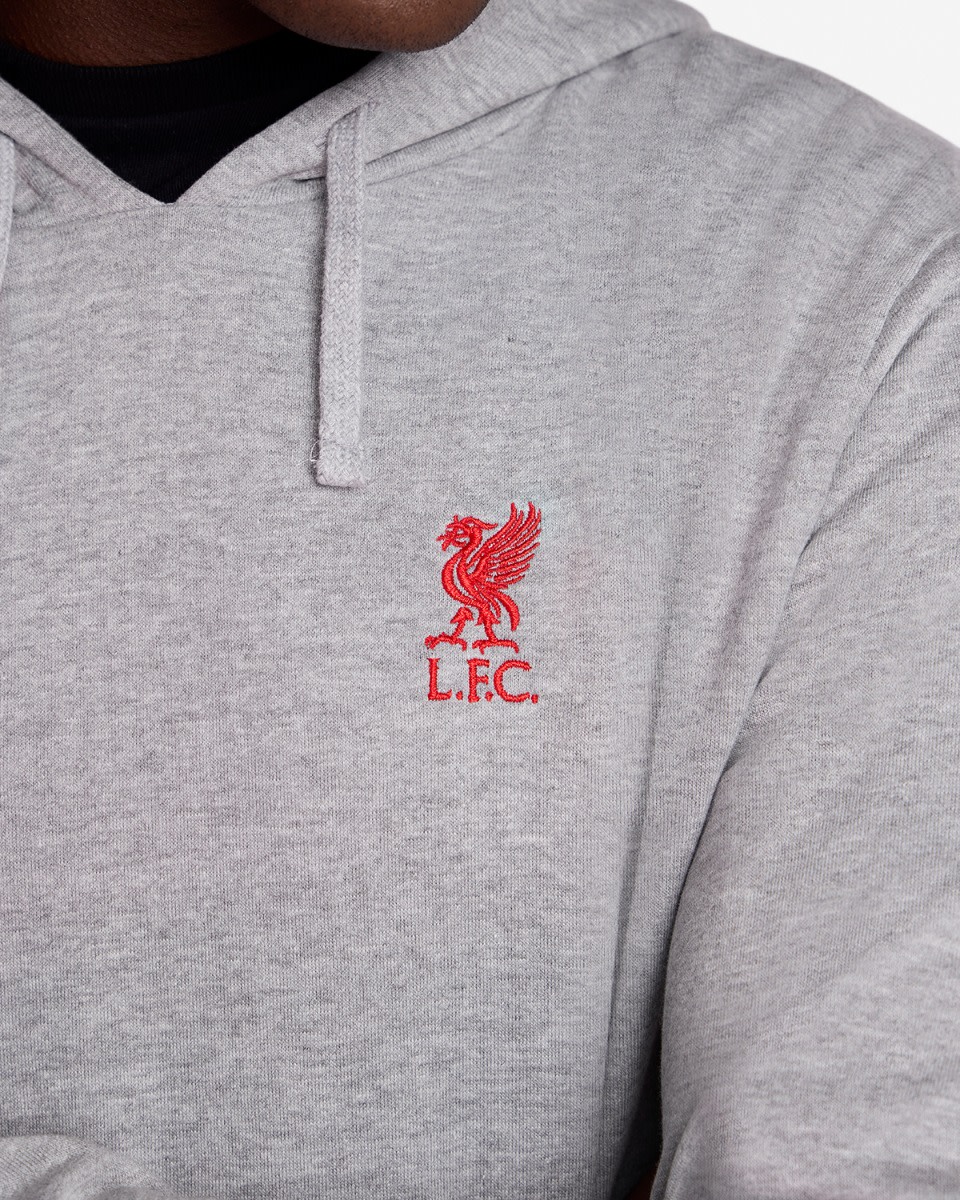 Sudadera con capucha LFC para hombre con logo, gris jaspeado - Image 2