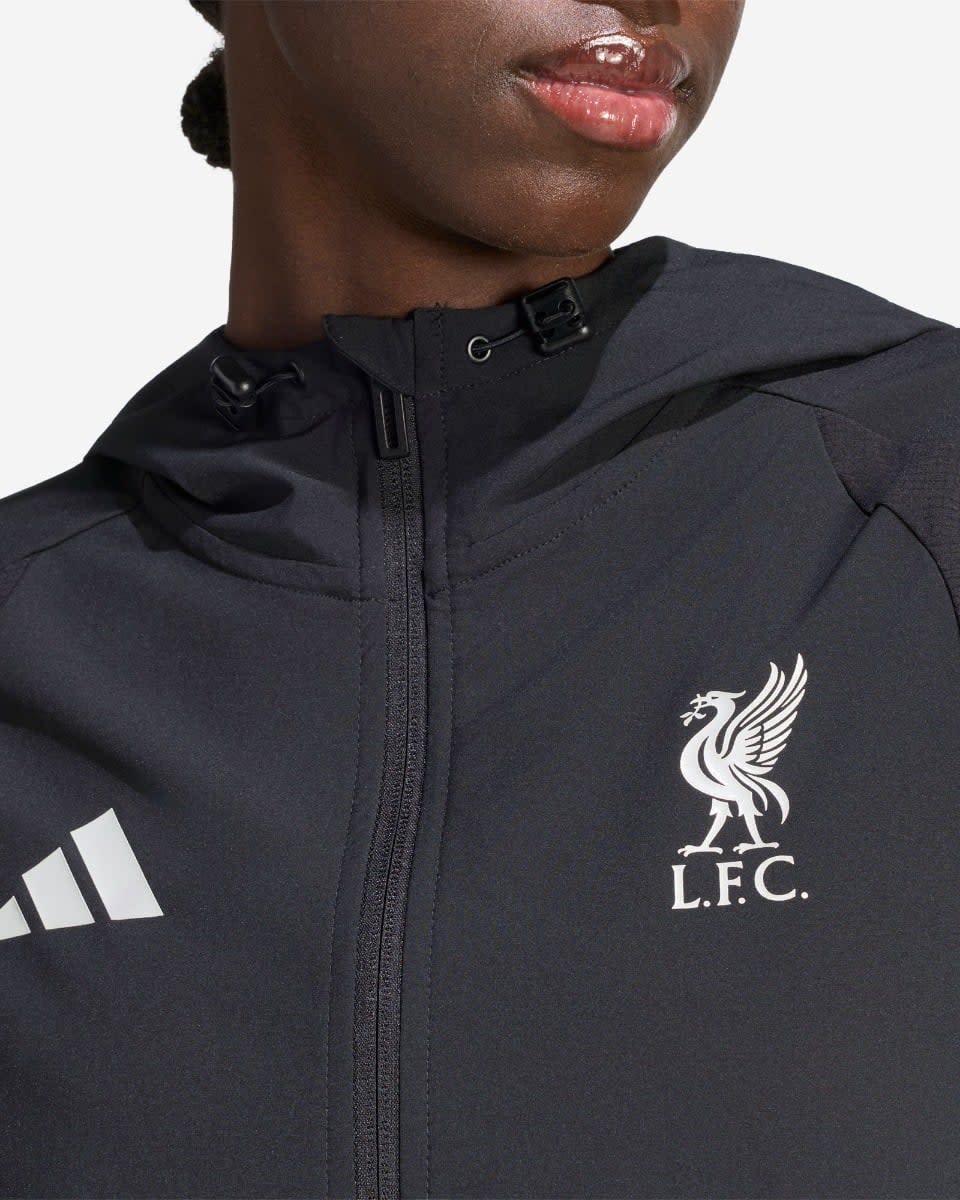LFC adidas Dame Tiro Travel Windbreaker med lynlås sort - Image 4