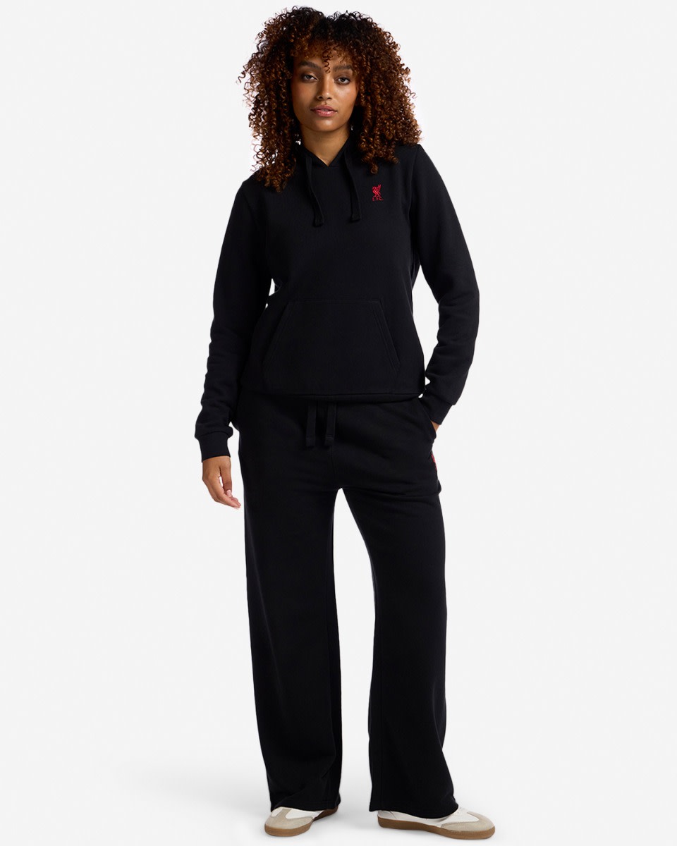 LFC Kvinnors Logo Overhead Hoody Svart - Image 3
