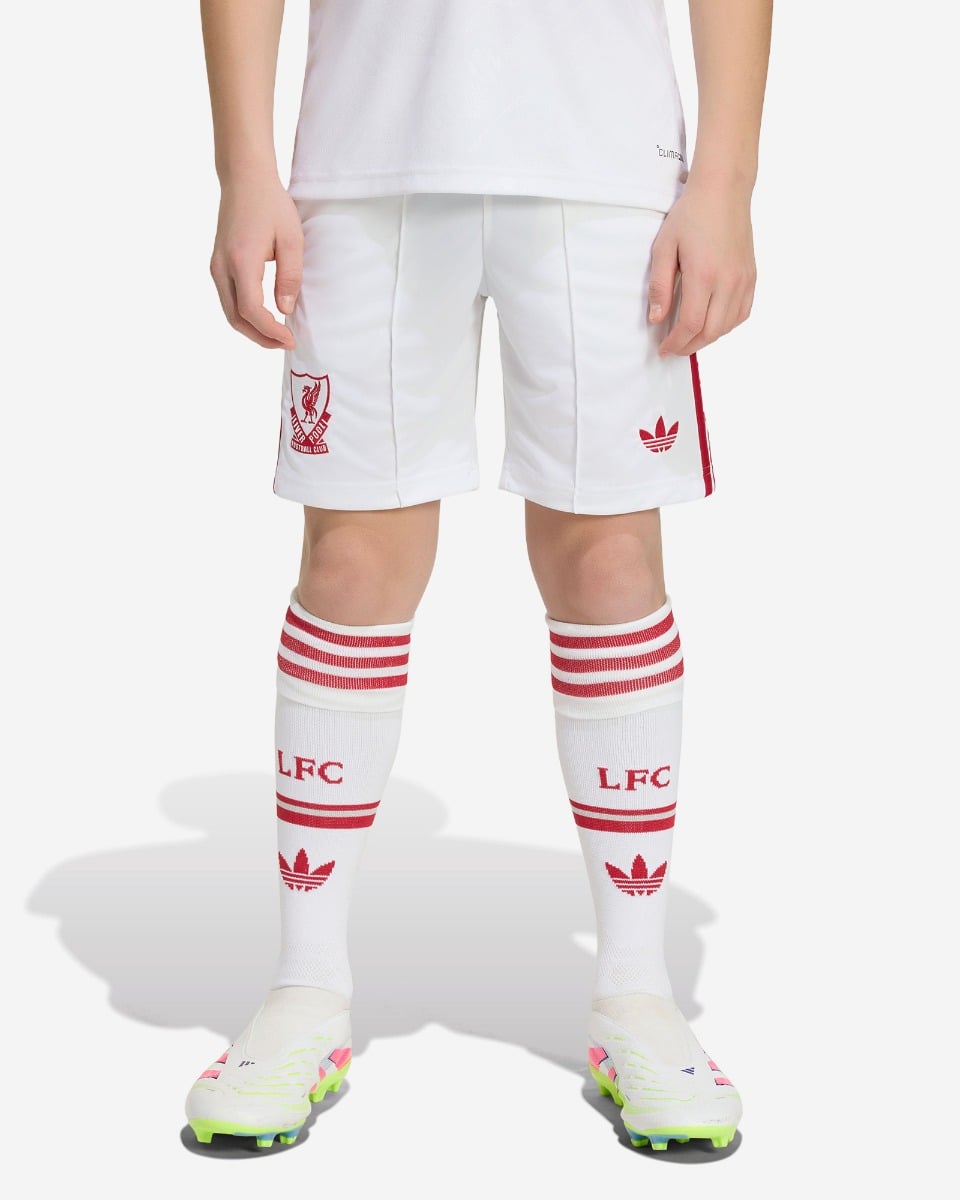 LFC adidas Youth 26/27 Away Shorts Vit - Image 1