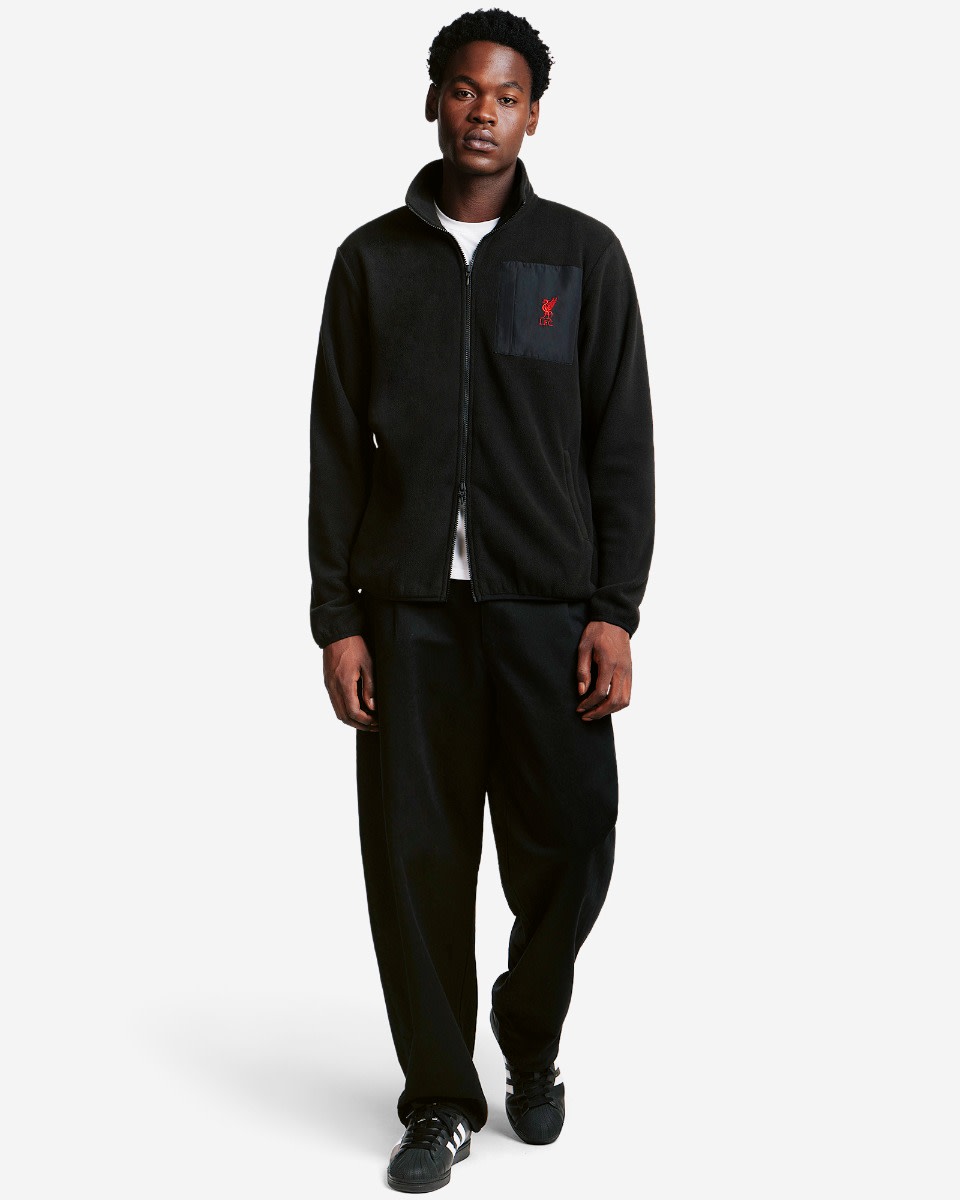 Forro polar negro con cremallera completa LFC para hombre - Image 4
