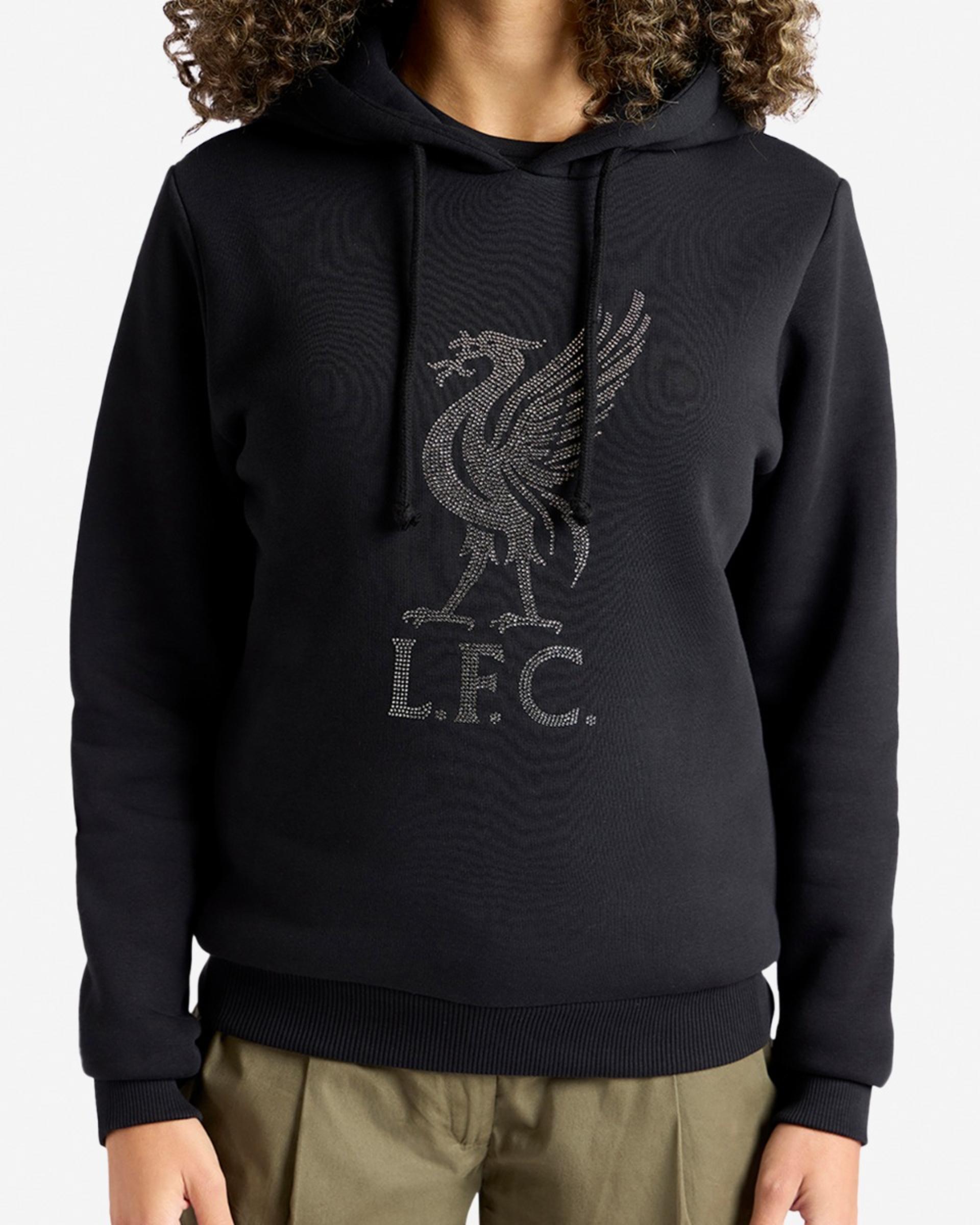 Sudadera con capucha Liverbird Diamanté de LFC para mujer, color negro - Image 4