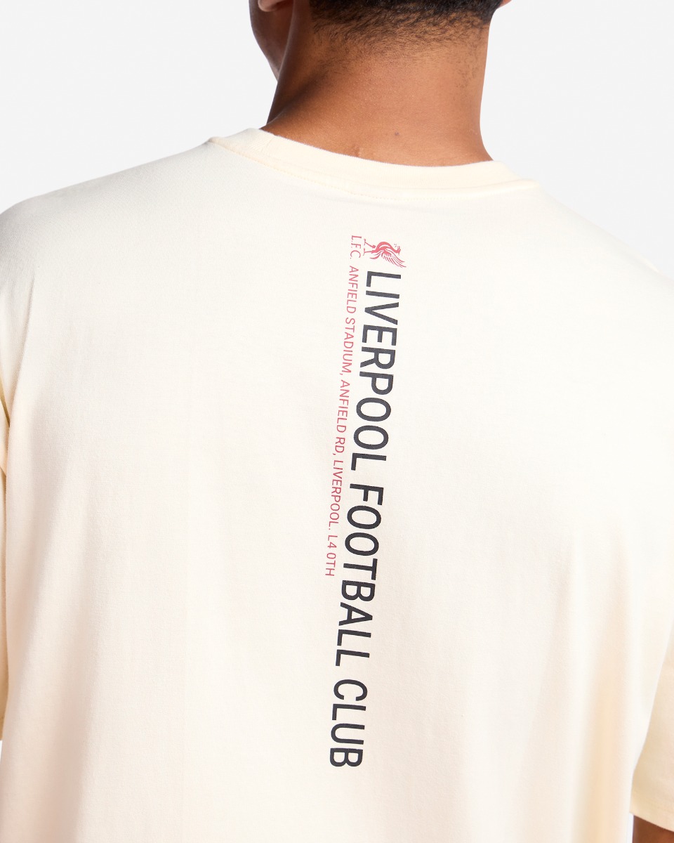 LFC Mens Oversized We Are Liverpool Tee Cream