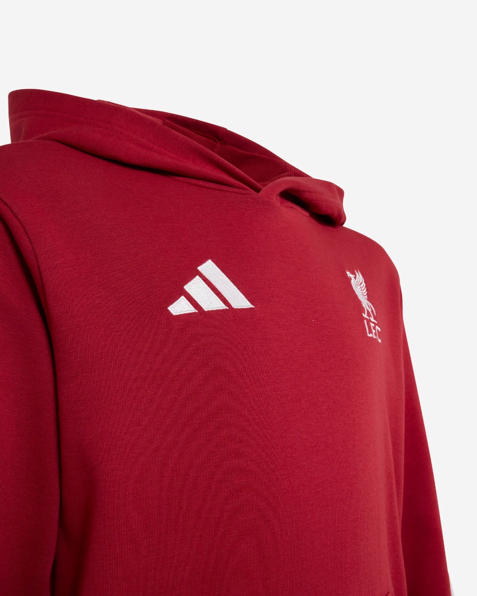 LFC adidas Youth 26/27 DNA Hoodie Active Maroon - Image 4