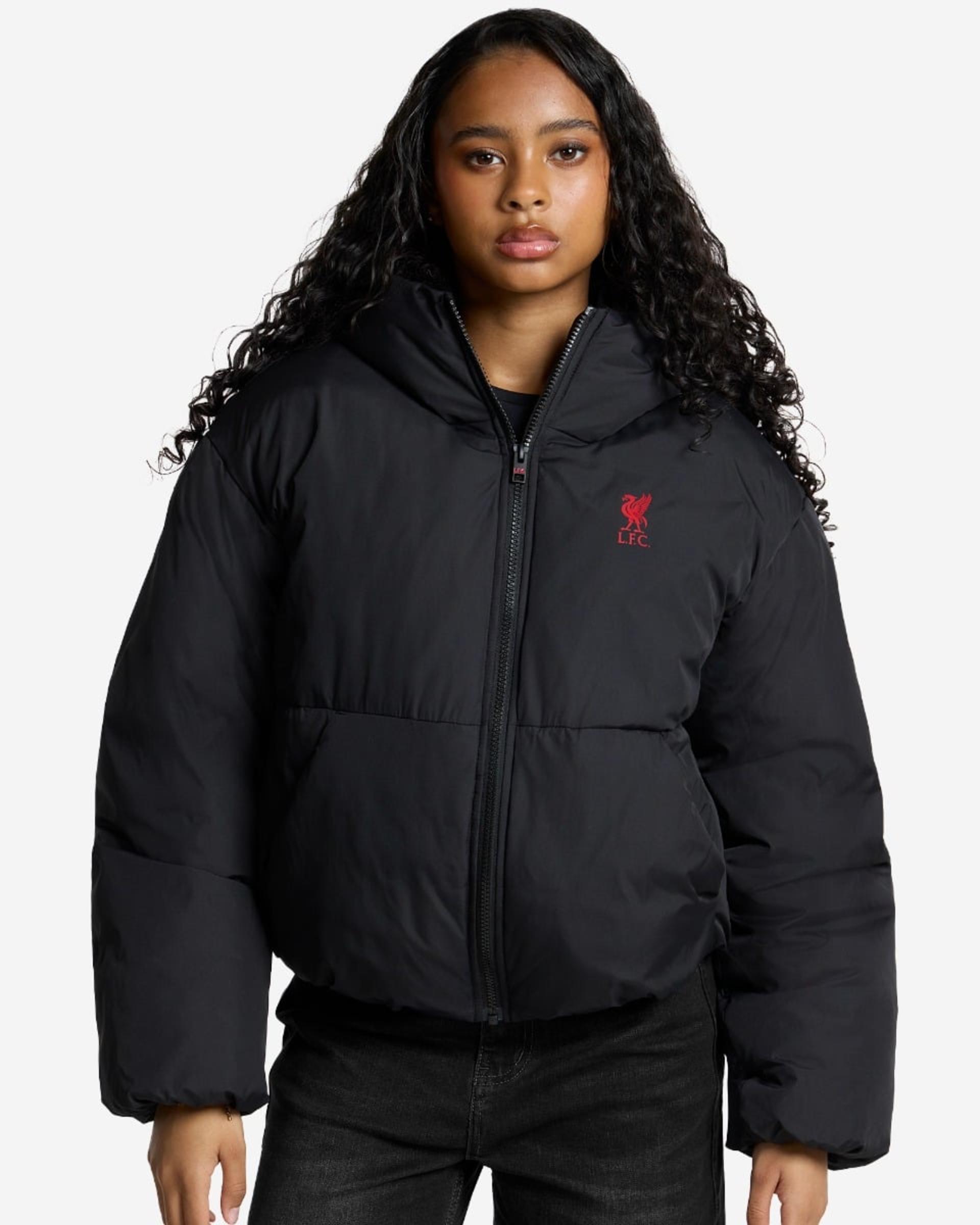 Veste LFC Puffa pour femmes, noire - Image 1