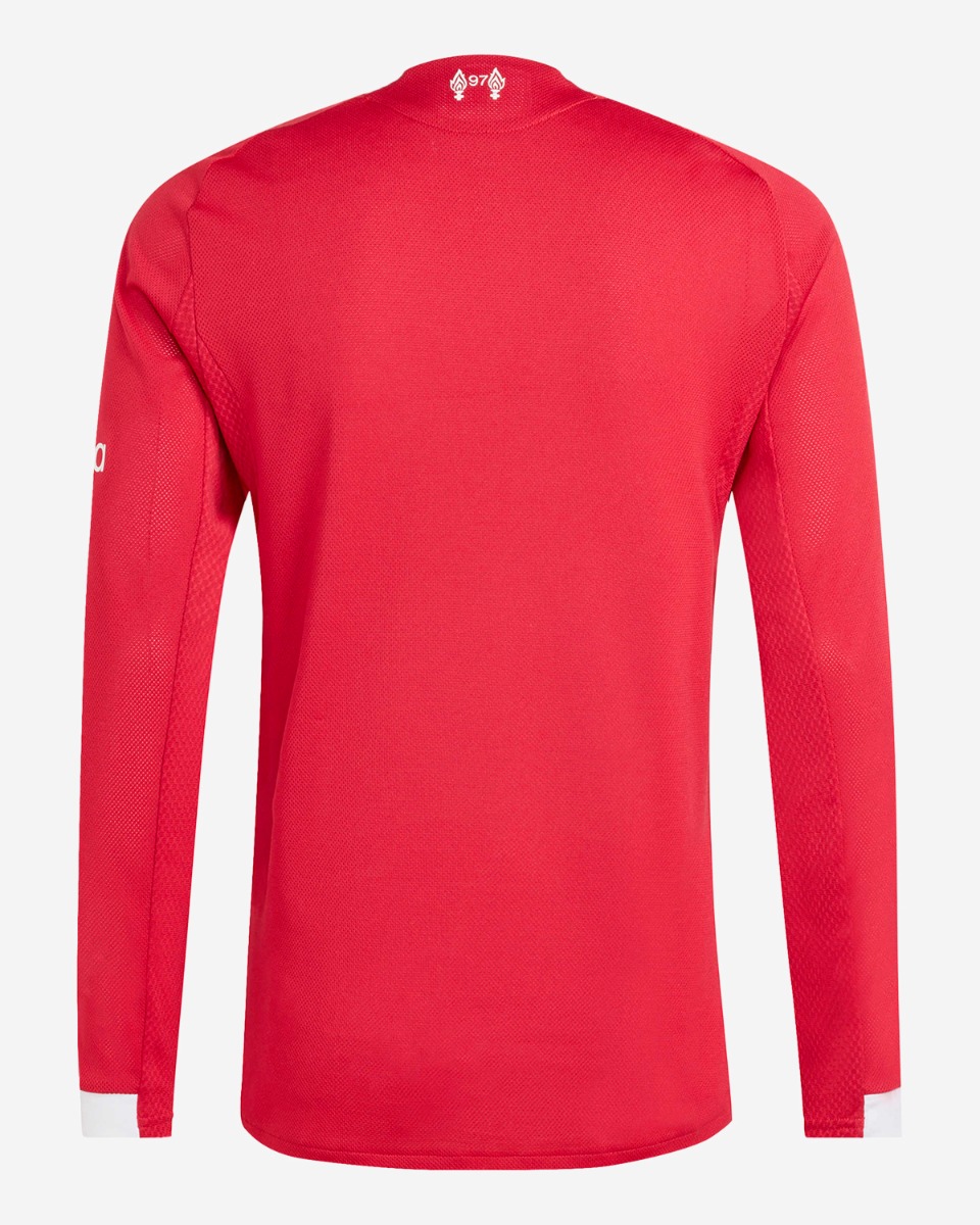 LFC adidas Mens 25/26 Authentic Home Long Sleeve Jersey