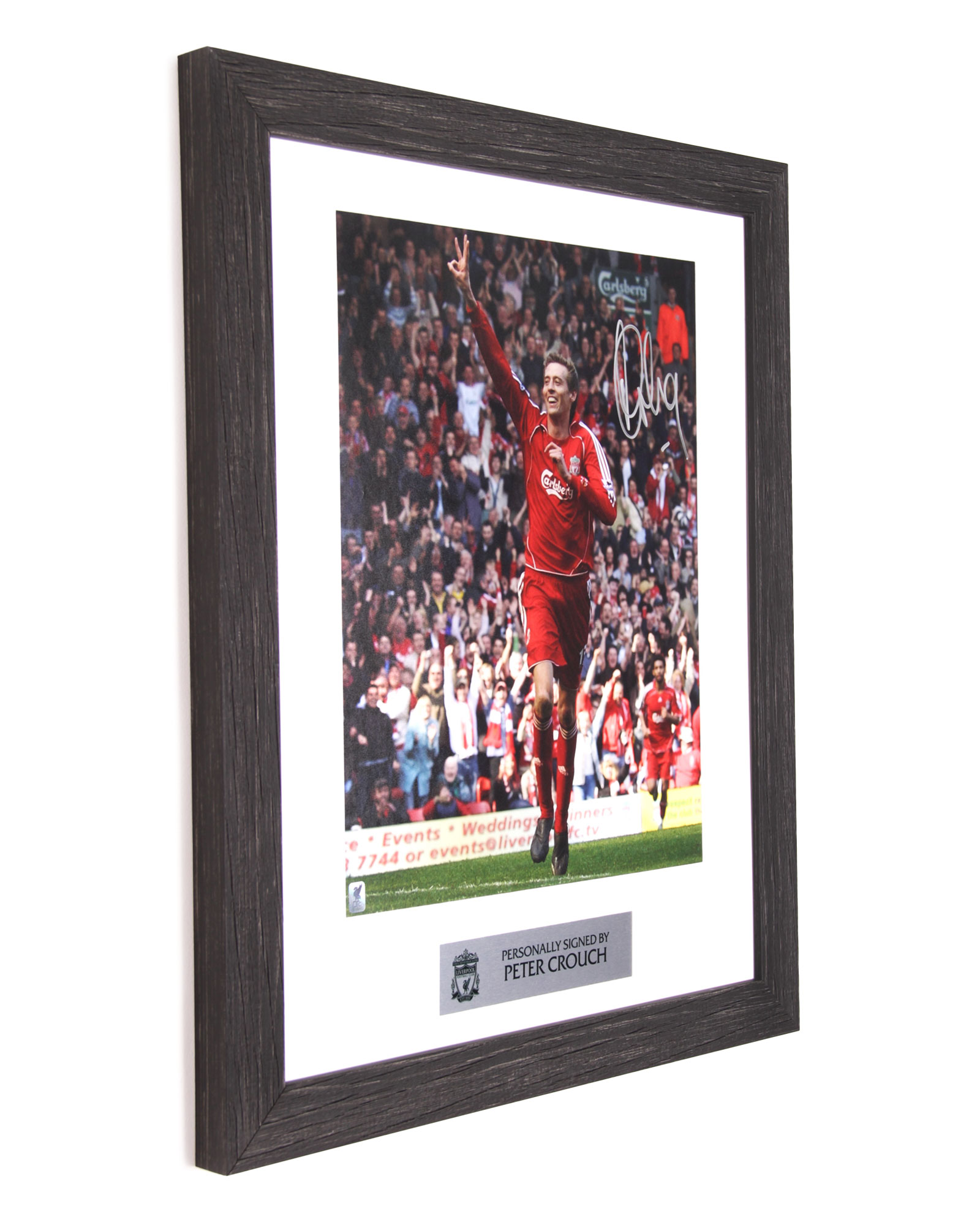 LFCのサイン入り20×16インチのしゃがんだ画像 - Image 2