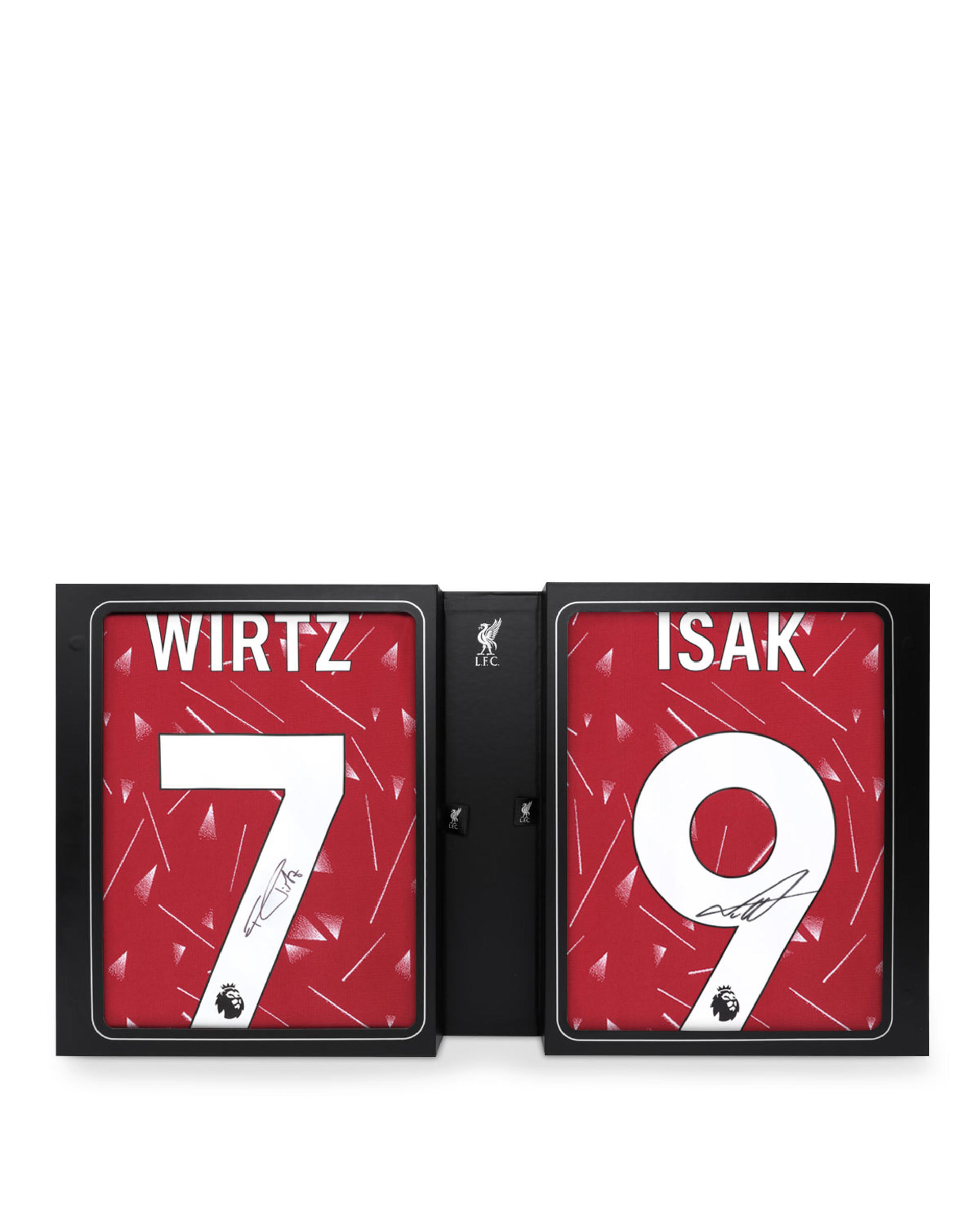 LFC Signerede 26/27 Wirtz & Isak skjorter med dobbelt boks - Image 1