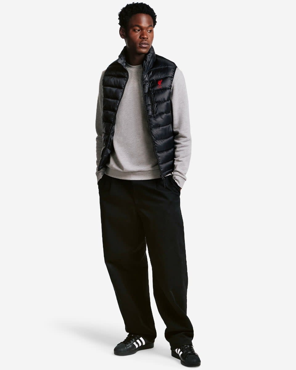 LFC Mens Padded Gilet Black - Image 3