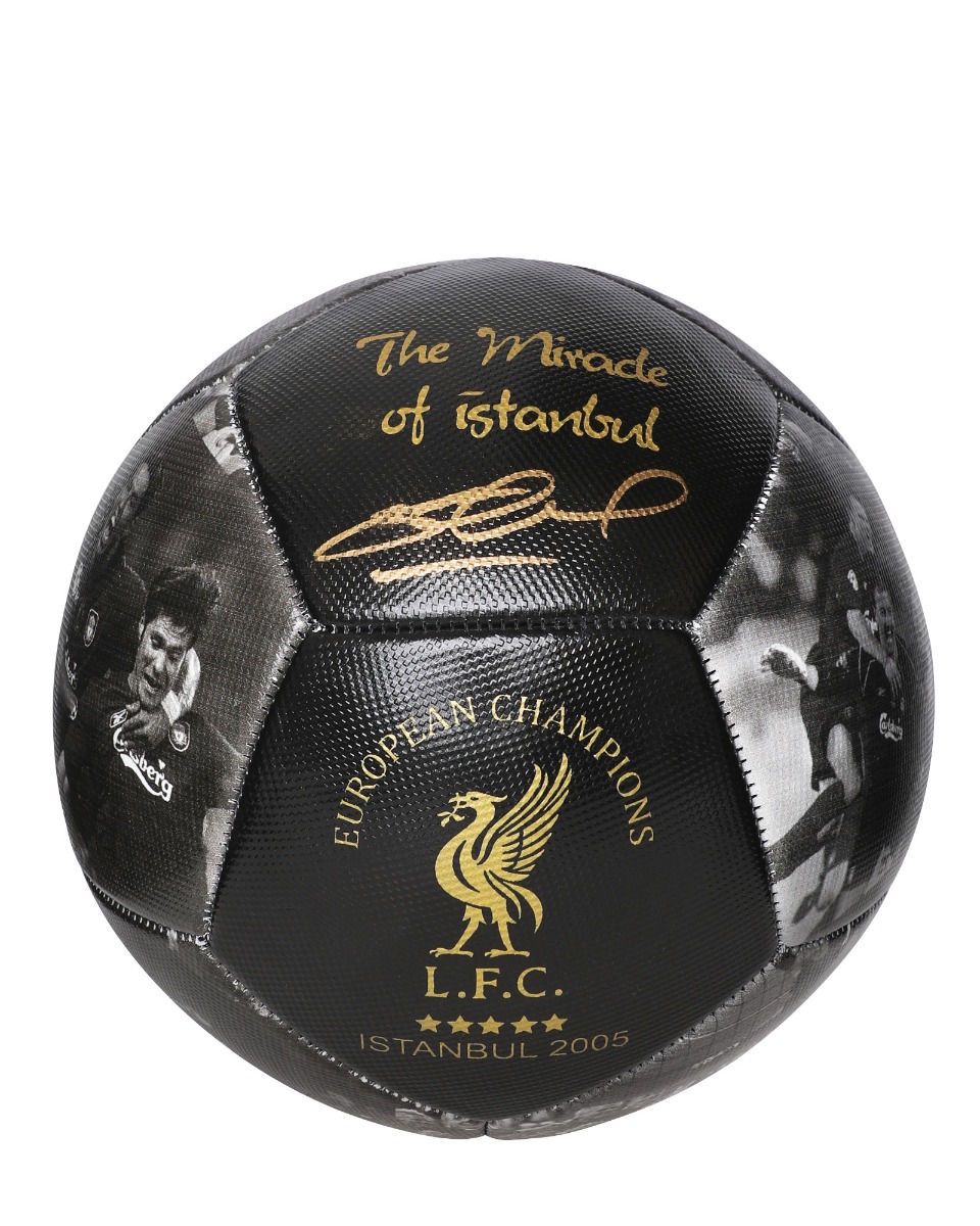 LFC Signed Gerrard Istanbul 2005 Boxed Football - Image 2