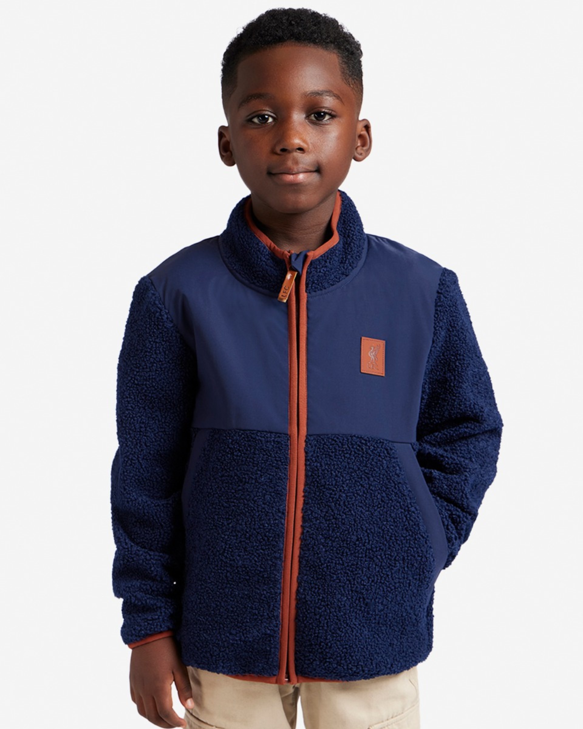 LFC Juniors Panelfleece, Marineblau - Image 1