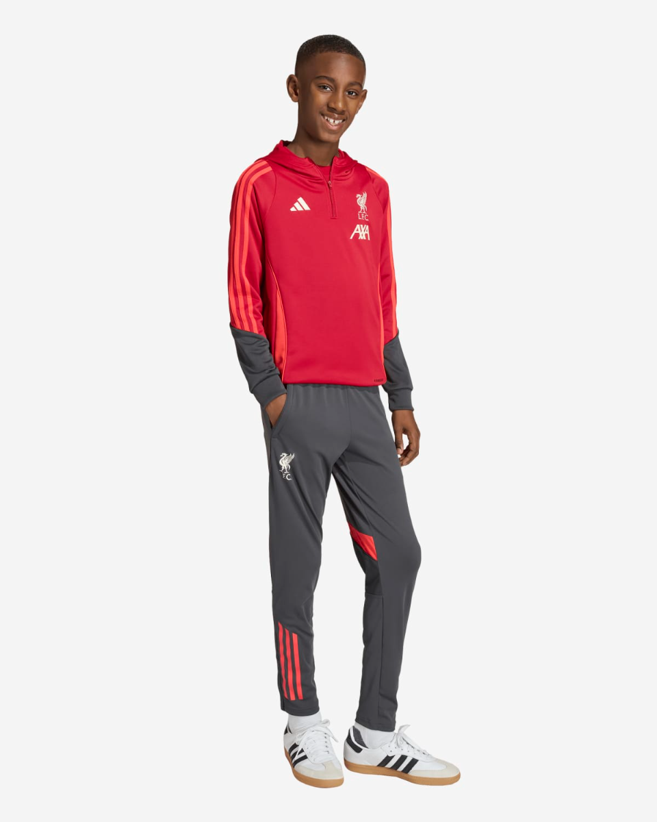 LFC adidas Juniors 25/26 Träningshuvtröja Röd - Image 3