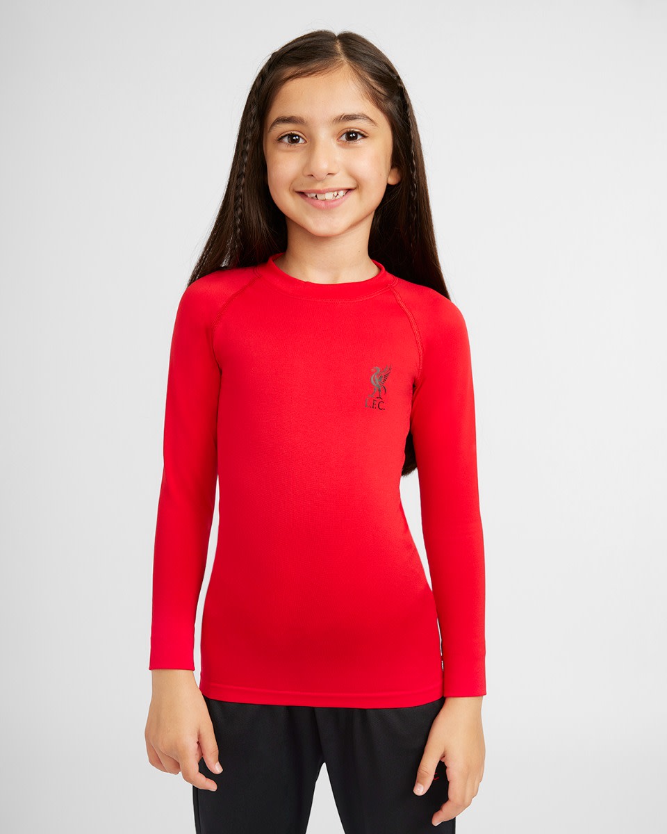 Camiseta LFC de manga larga sin costuras para bebés, roja - Image 1