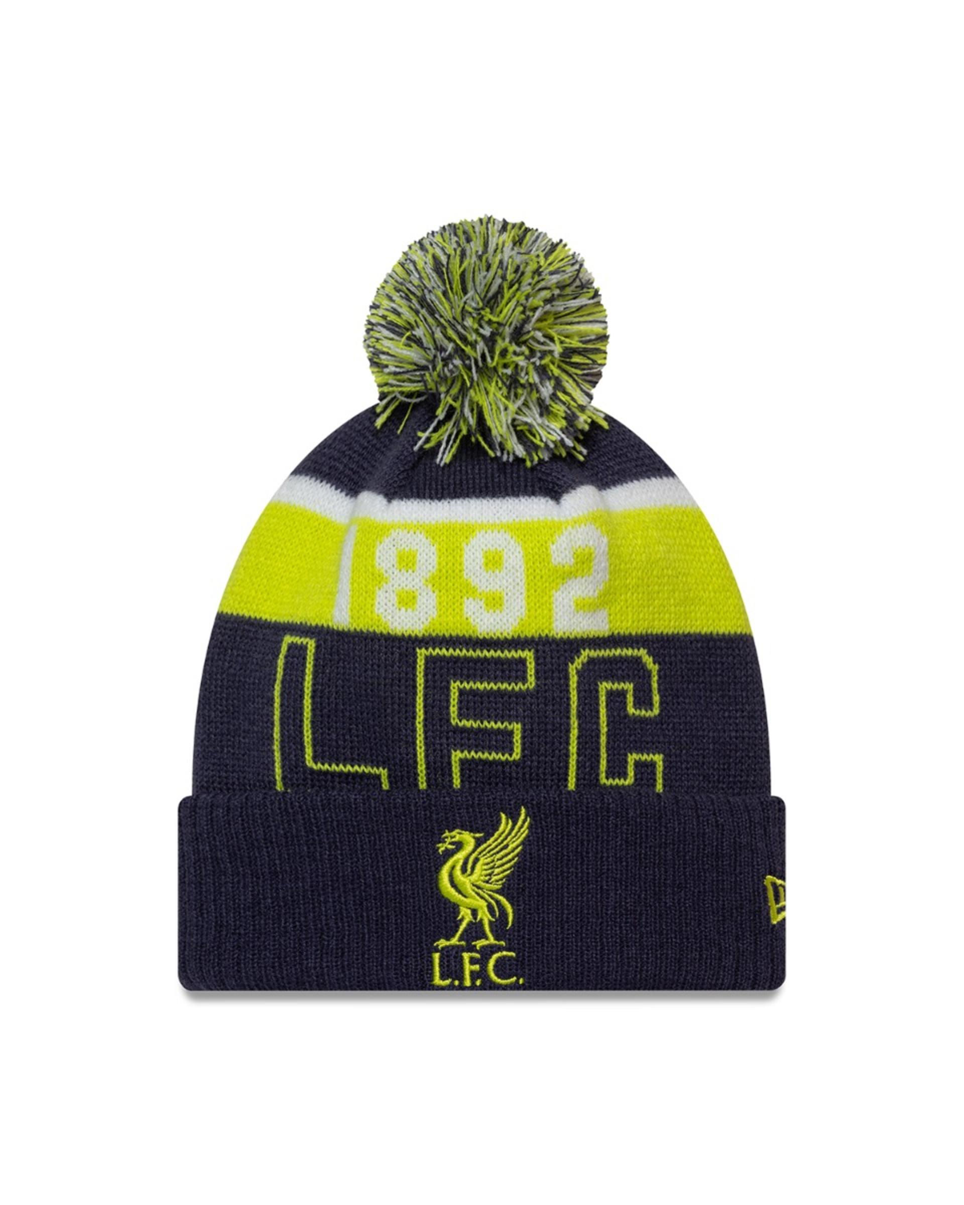 LFC NEW ERA SPORT MANCHFF 1892 หมวกปอมปอม สีกรีนสีน้ำเงินและสีเขียวมะนาว - Image 1