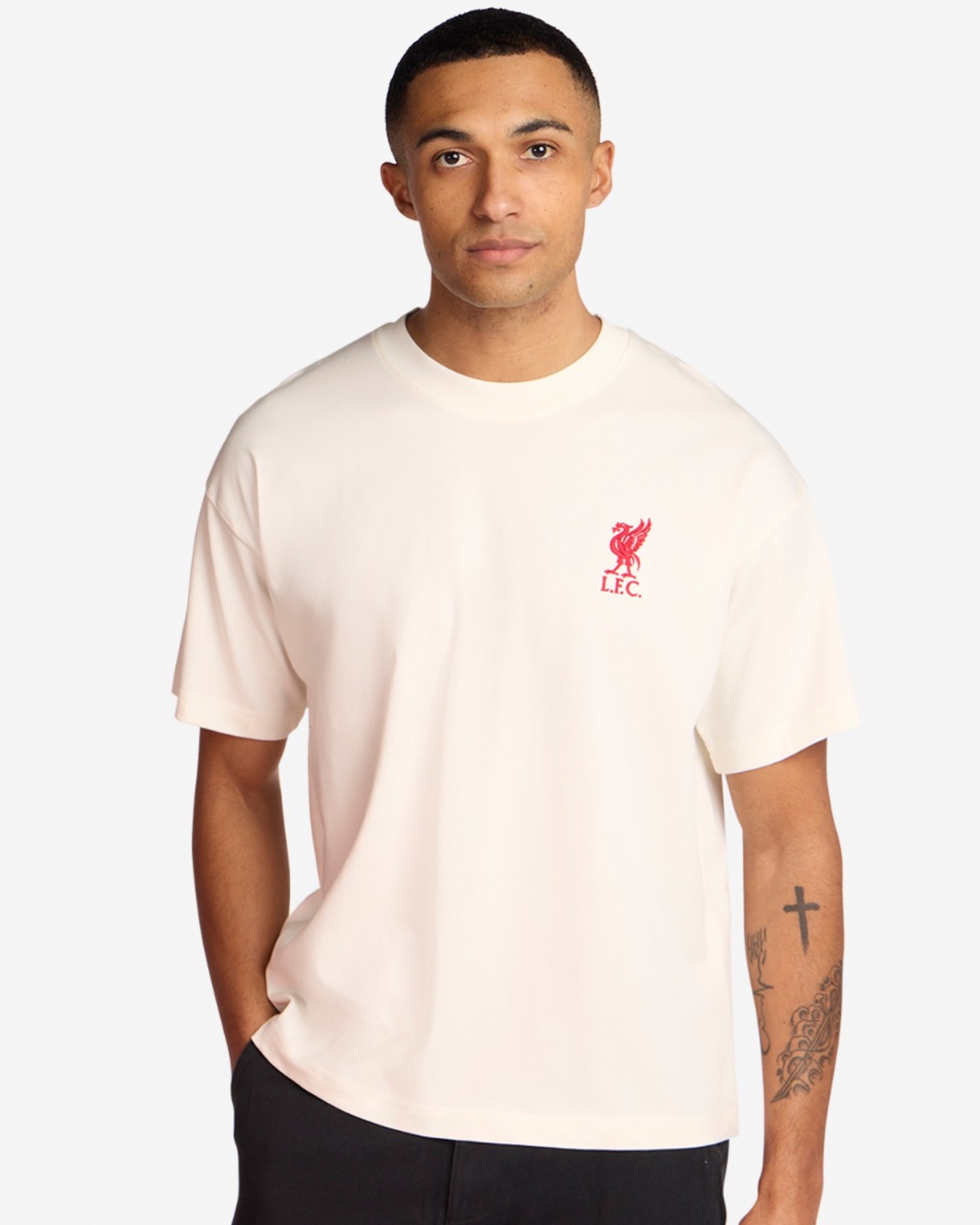 LFC Herre Oversized YNWA Tee Ecru - Image 2