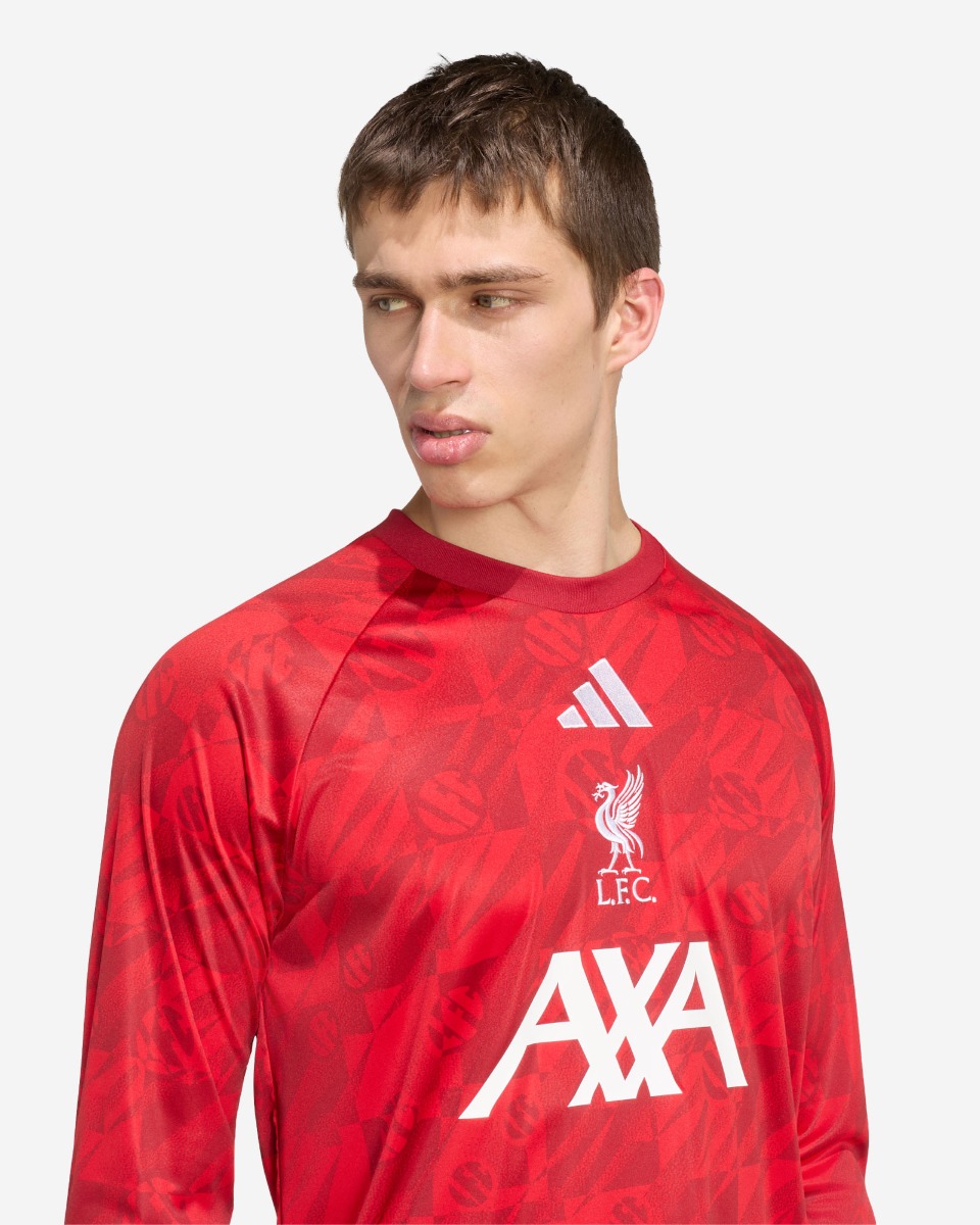 LFC adidas Mens 26/27 Pre-Match Warm Top