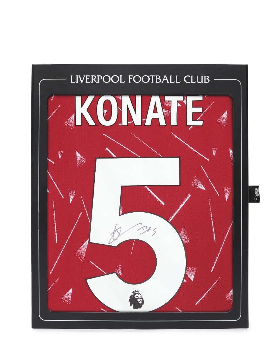 LFC Signed 26/27 Konaté Boxed Shirt - Image 1