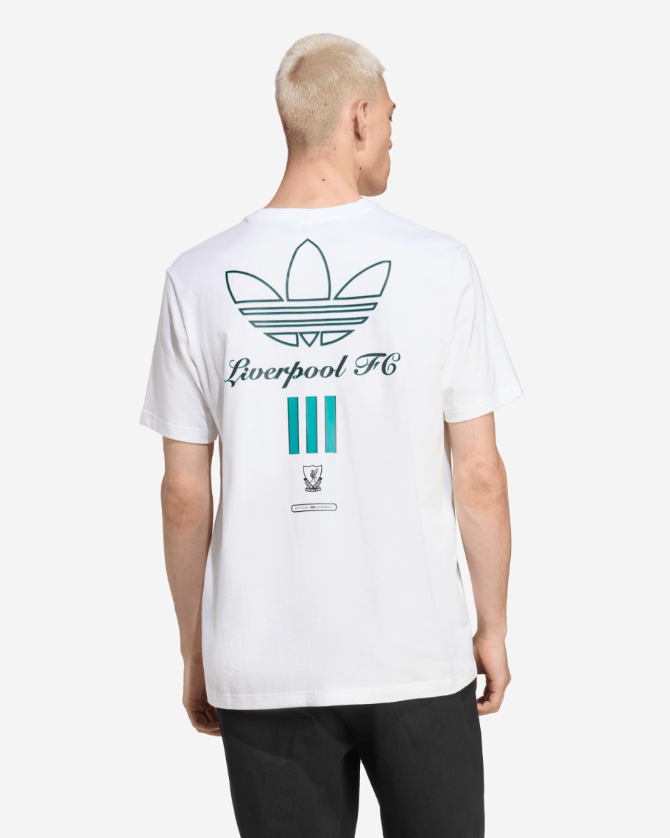 LFC Adidas 25/26 Icons Graphic T-Shirt für Herren, Weiß - Image 2