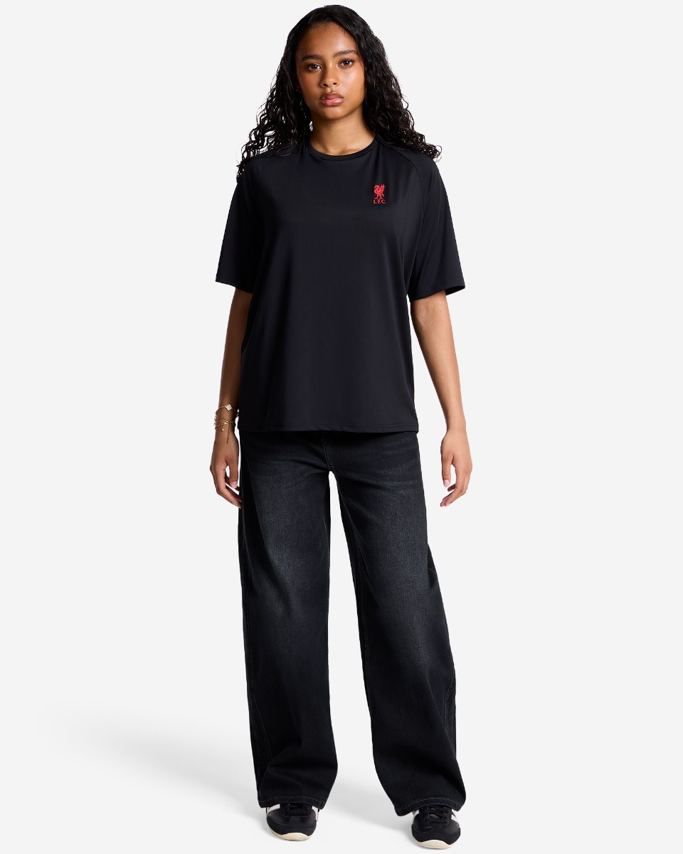 LFC 女式 Liverbird 涤纶 T 恤黑色 - Image 3