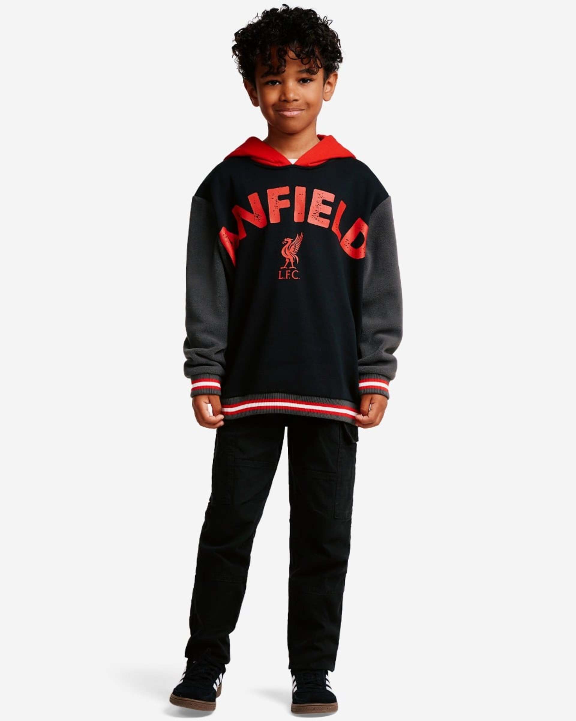 Sudadera negra con paneles LFC Juniors - Image 3
