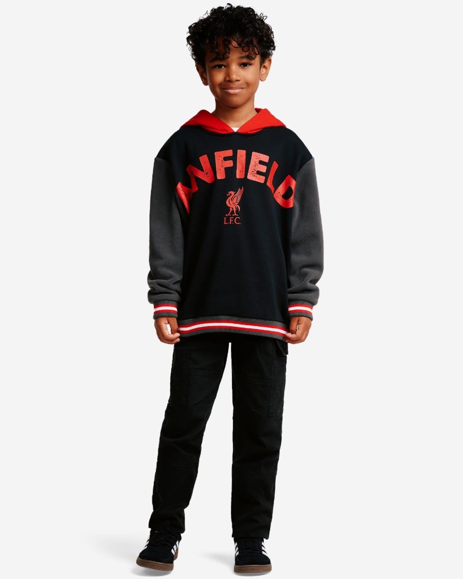 LFC Juniors Sweatfleece mit Einsätzen, Schwarz - Image 3