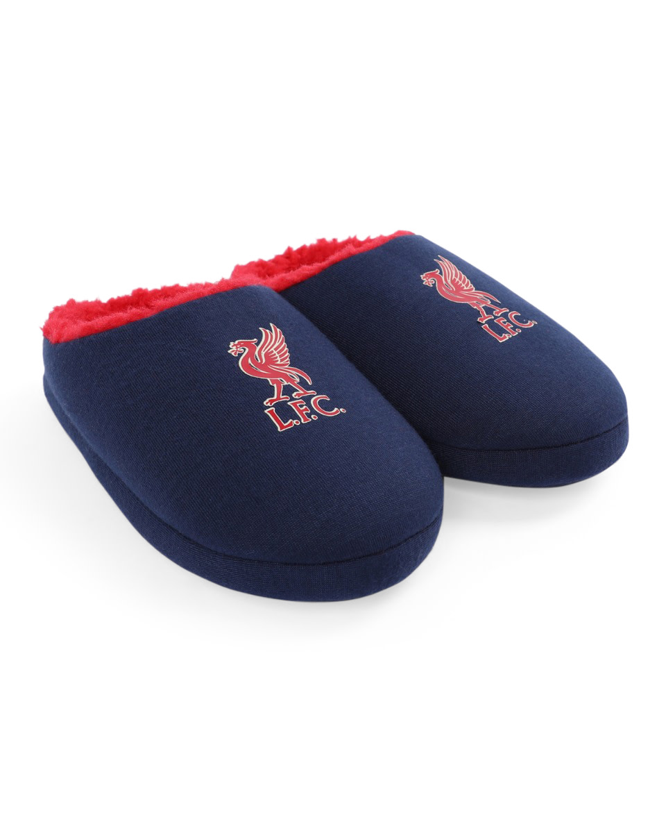 LFC Juniors Liverbird Glow Slippers Navy - Image 1