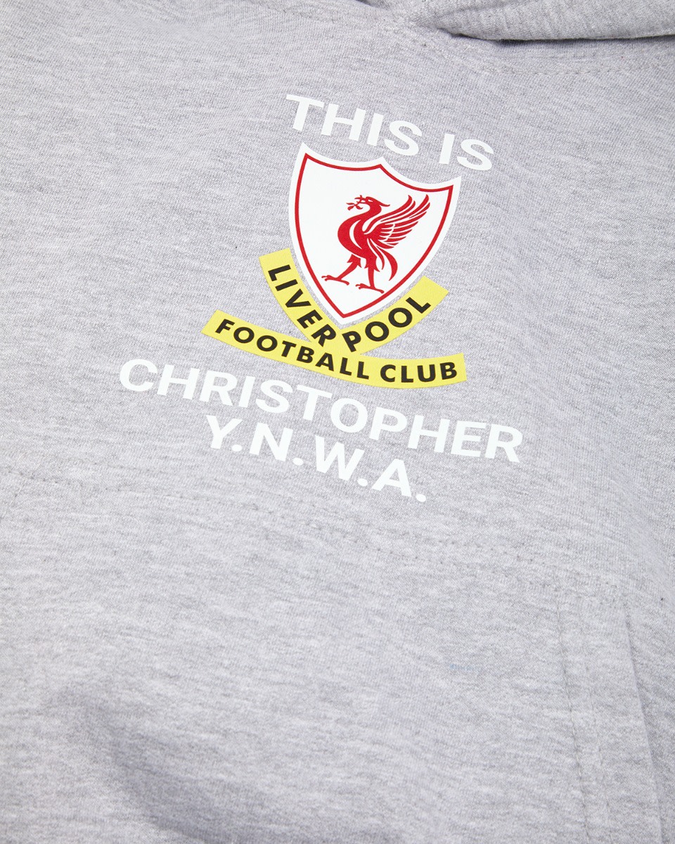 LFC Junior This is Anfield Personalised Grey Hoody - Image 3
