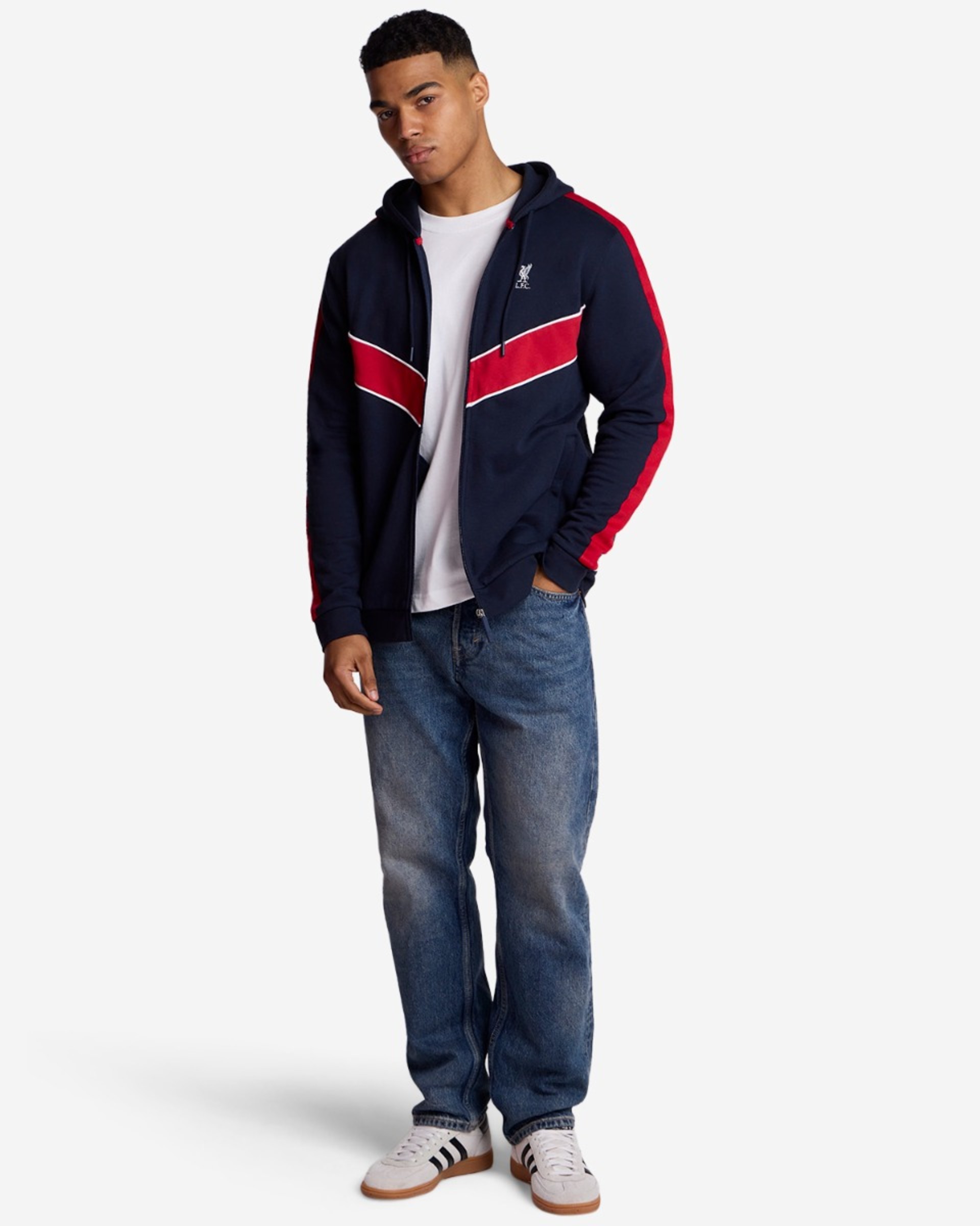 LFC Chevron-Hoodie für Erwachsene, Marineblau - Image 3