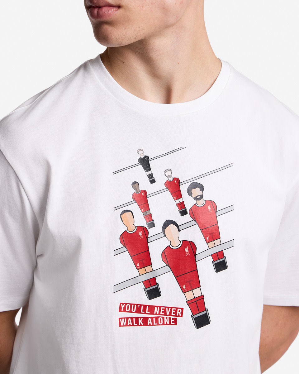 เสื้อยืดผู้เล่นผู้ชาย LFC สีขาว - Image 2